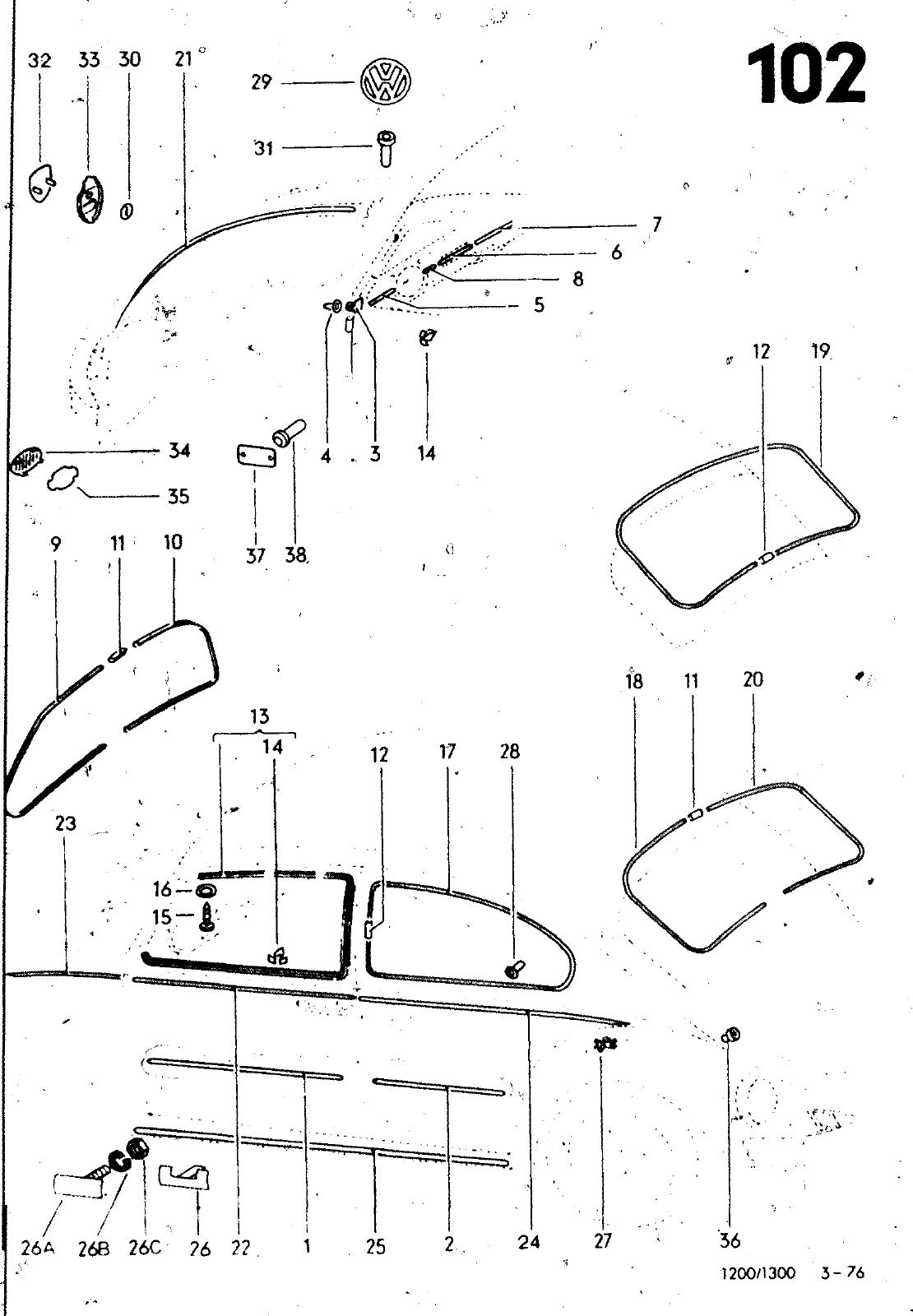 Vorschau VW 1200 1300 F-118 2050 000 Seite 957