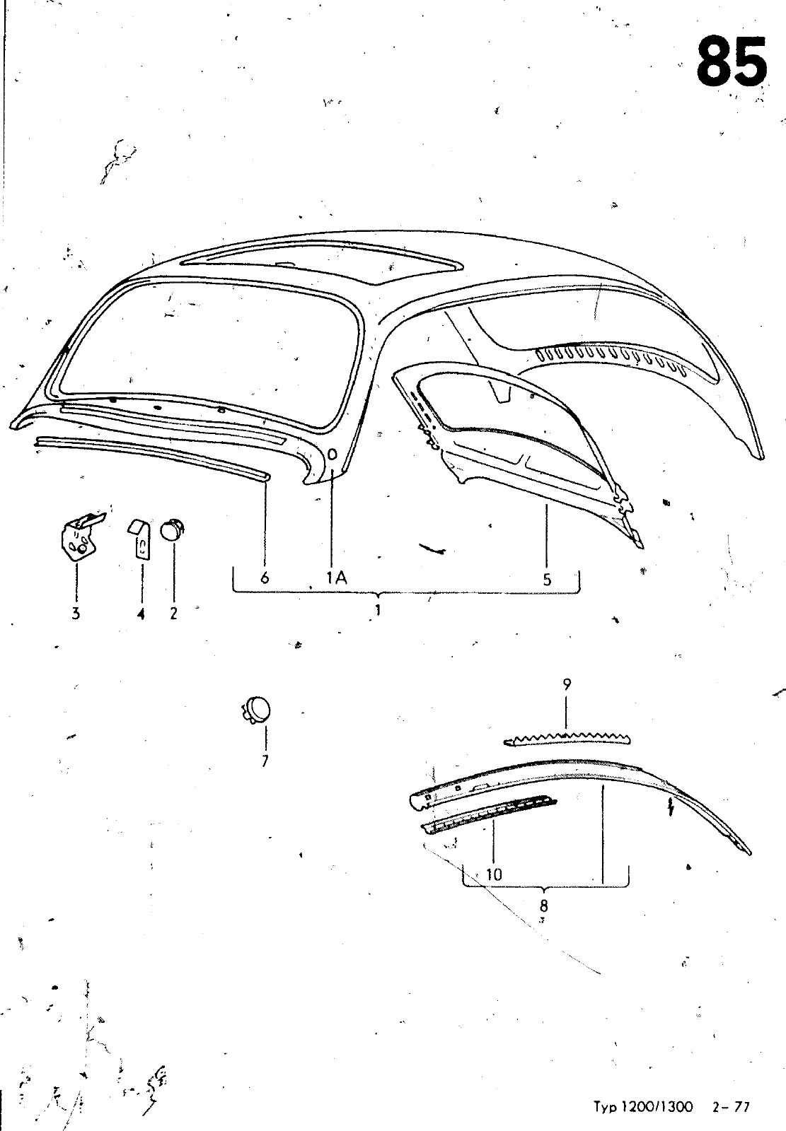 Vorschau VW 1200 1300 F-118 2050 000 Seite 851