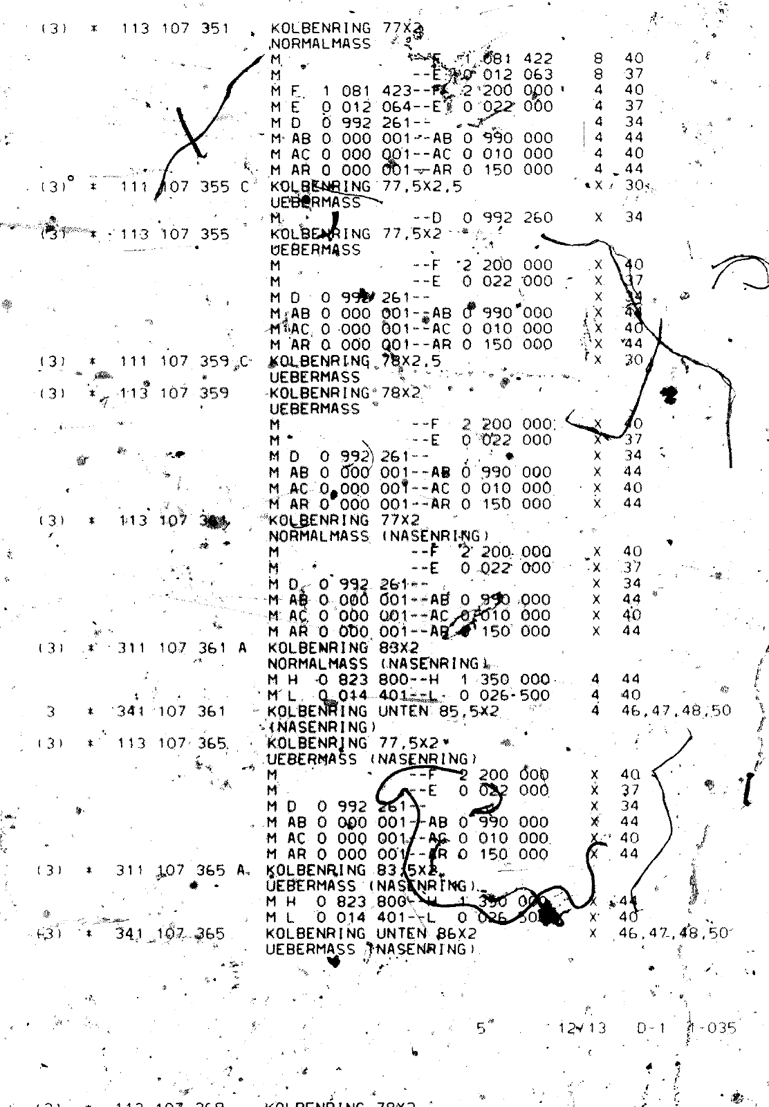 Vorschau VW 1200 1300 F-118 2050 000 Seite 188