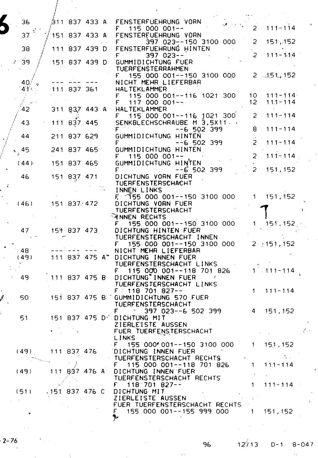 Vorschau VW 1200 1300 F-118 2050 000 Seite 920