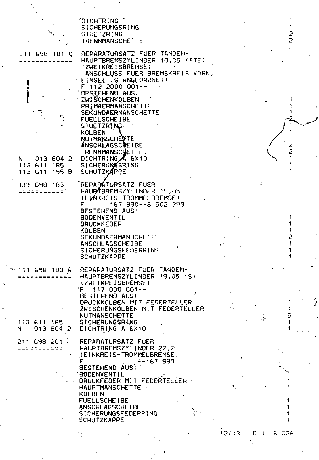 Vorschau VW 1200 1300 F-118 2050 000 Seite 760