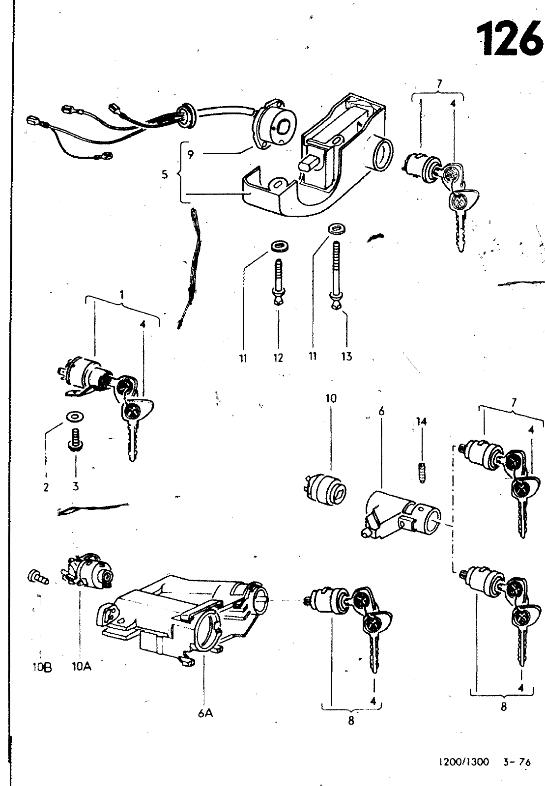 Vorschau VW 1200 1300 F-118 2050 000 Seite 1167
