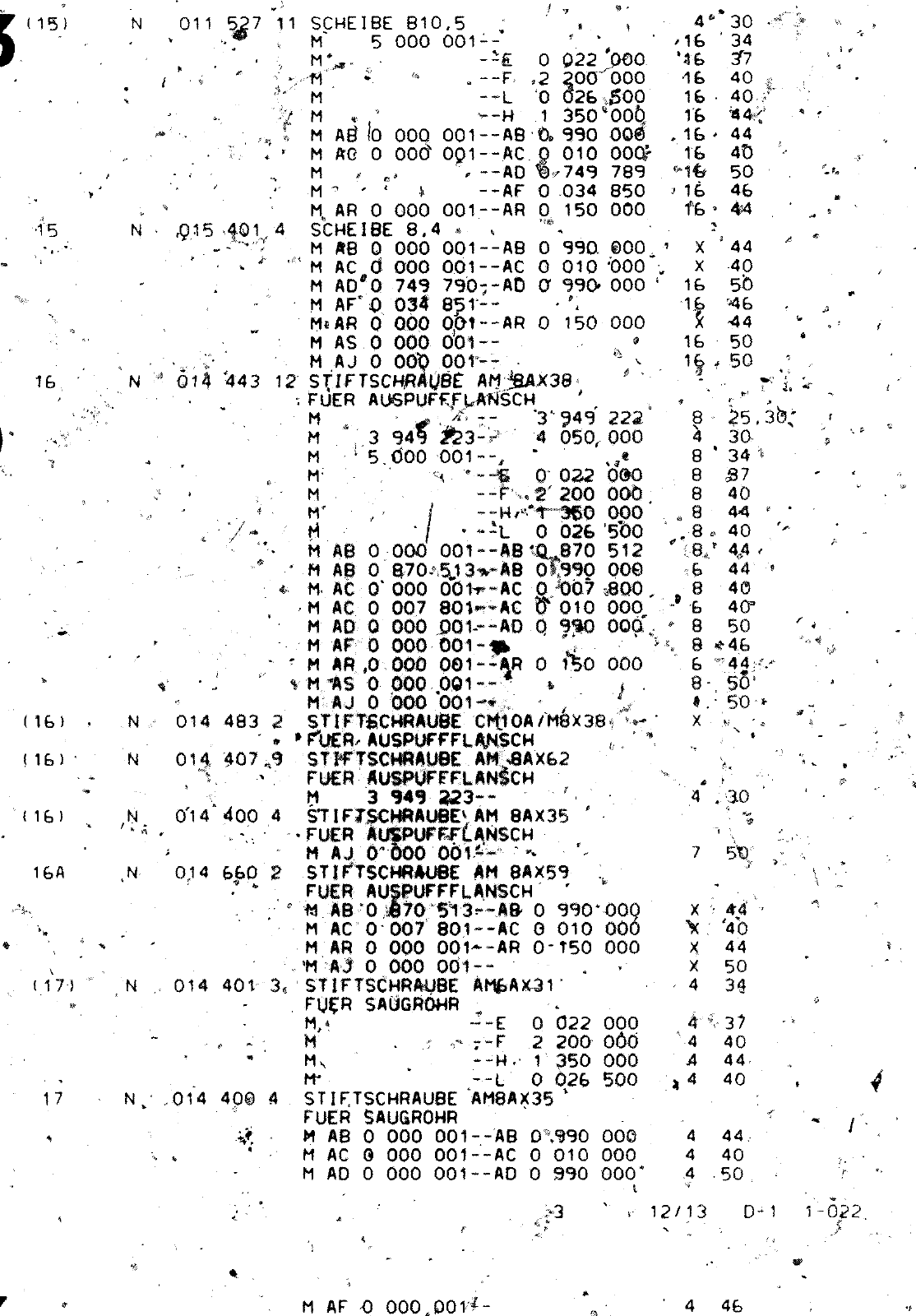 Vorschau VW 1200 1300 F-118 2050 000 Seite 162