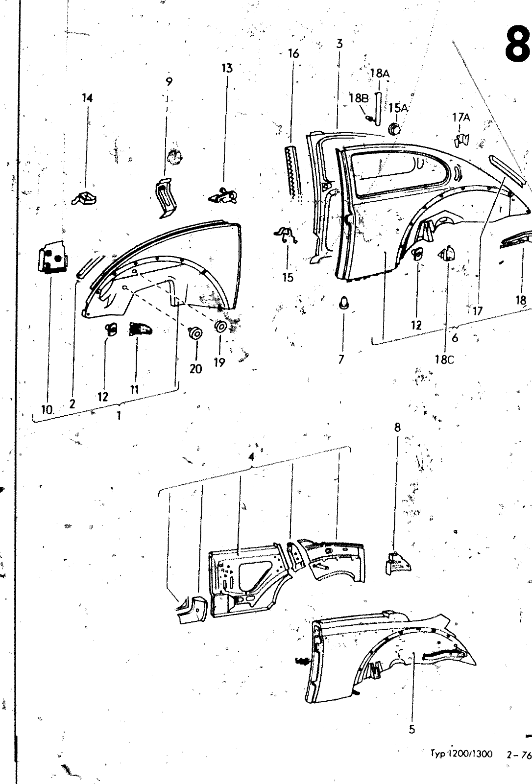 Vorschau VW 1200 1300 F-118 2050 000 Seite 839