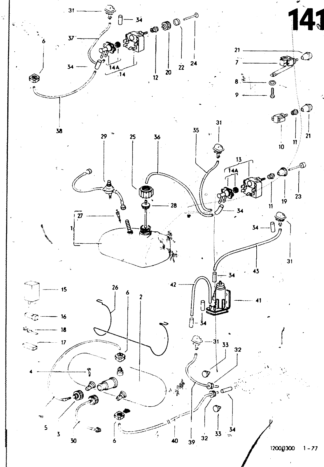 Vorschau VW 1200 1300 F-118 2050 000 Seite 1293