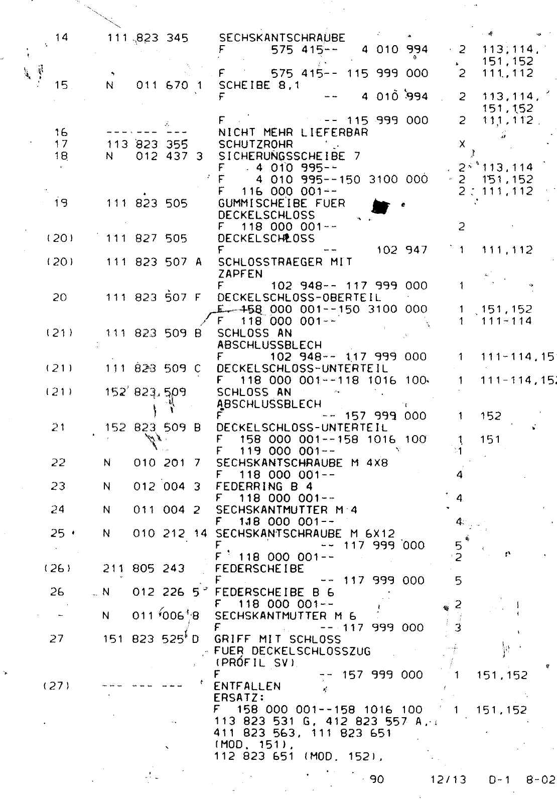 Vorschau VW 1200 1300 F-118 2050 000 Seite 878