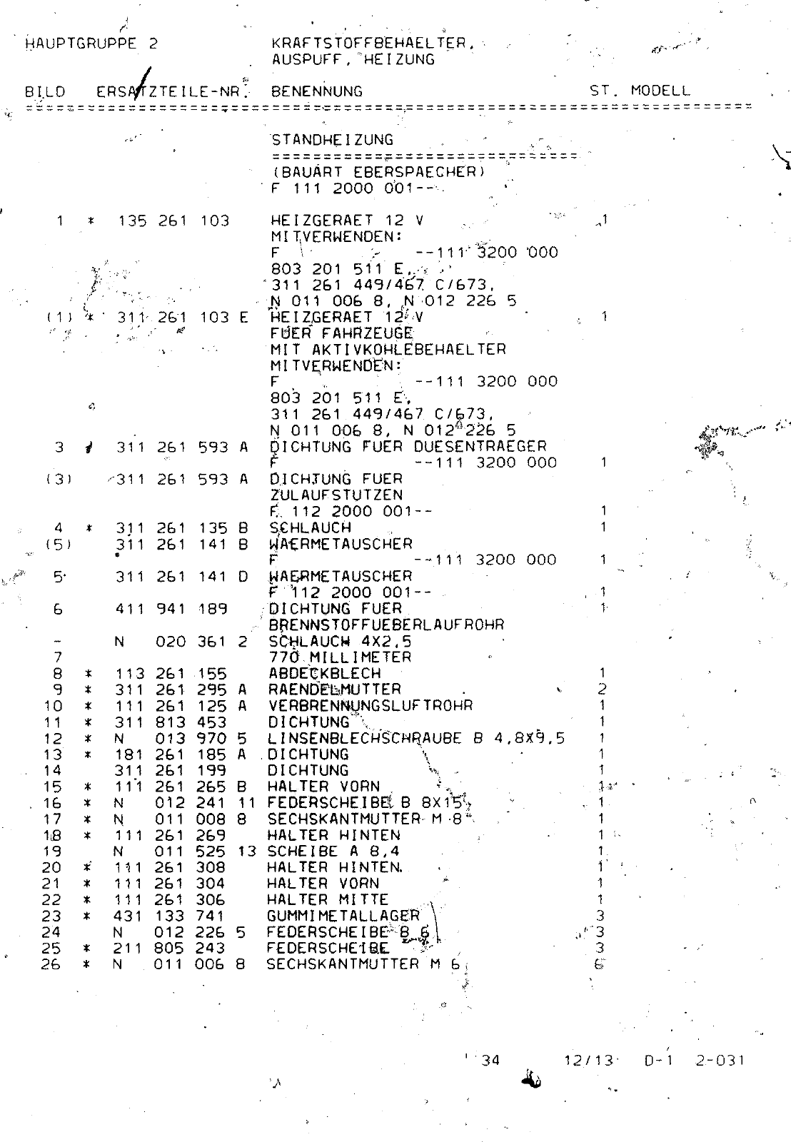 Vorschau VW 1200 1300 F-118 2050 000 Seite 522