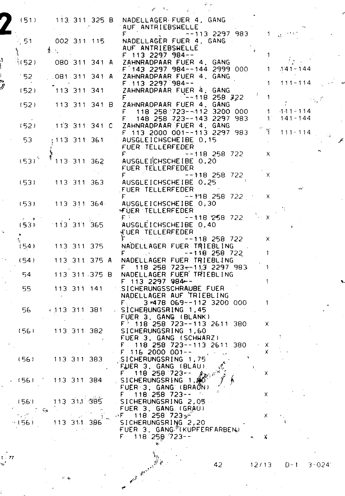 Vorschau VW 1200 1300 F-118 2050 000 Seite 588
