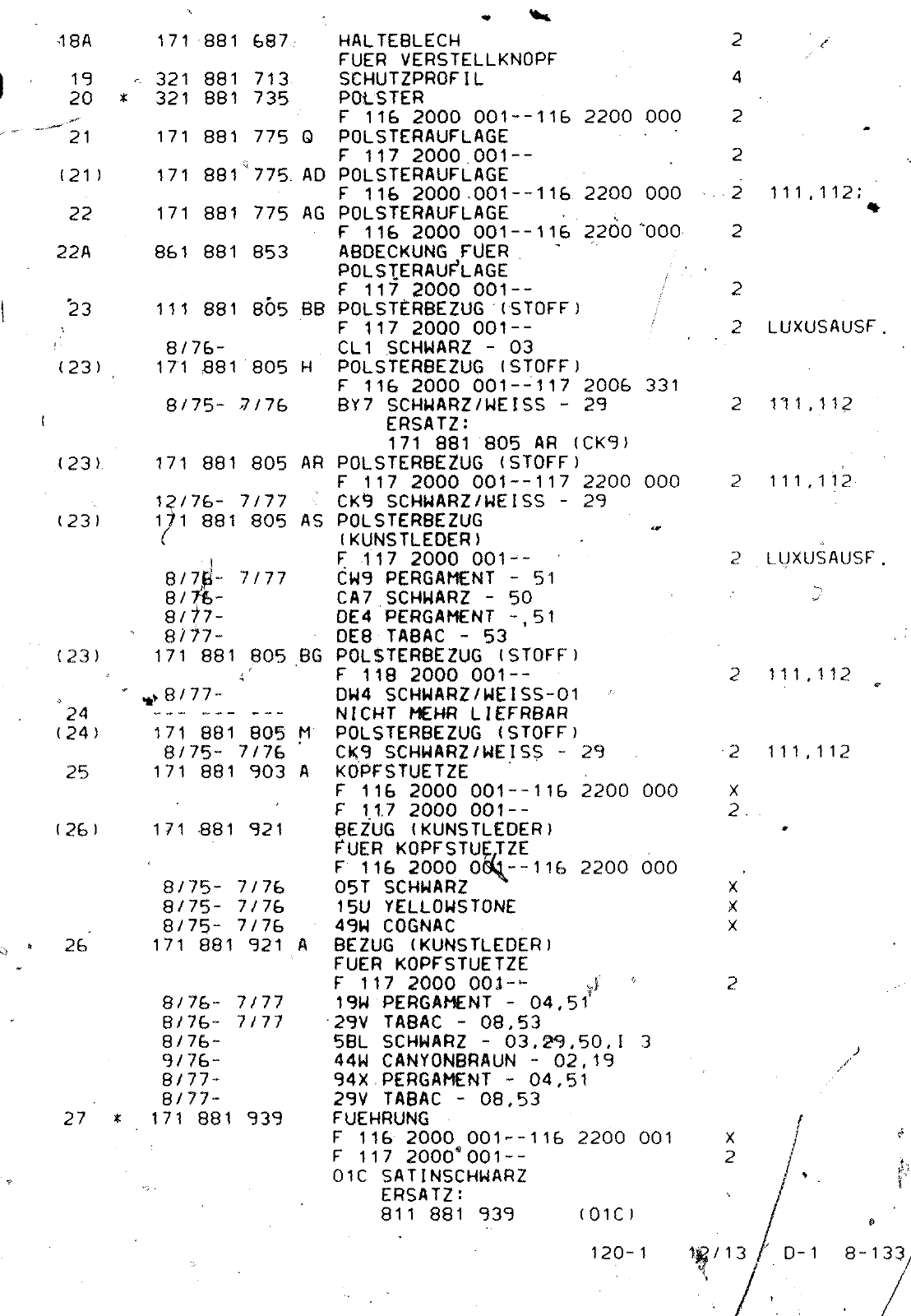 Vorschau VW 1200 1300 F-118 2050 000 Seite 1092