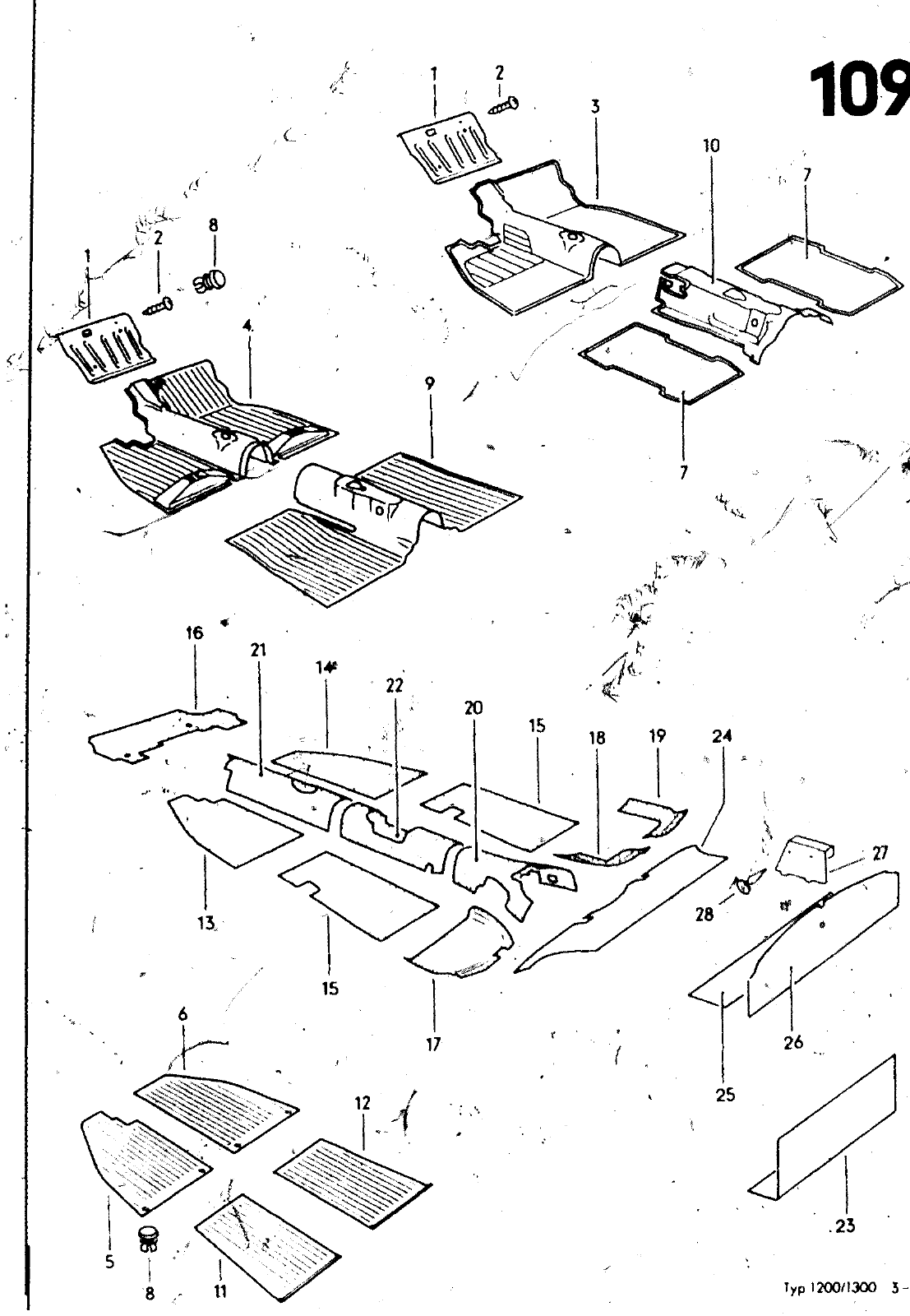 Vorschau VW 1200 1300 F-118 2050 000 Seite 1013