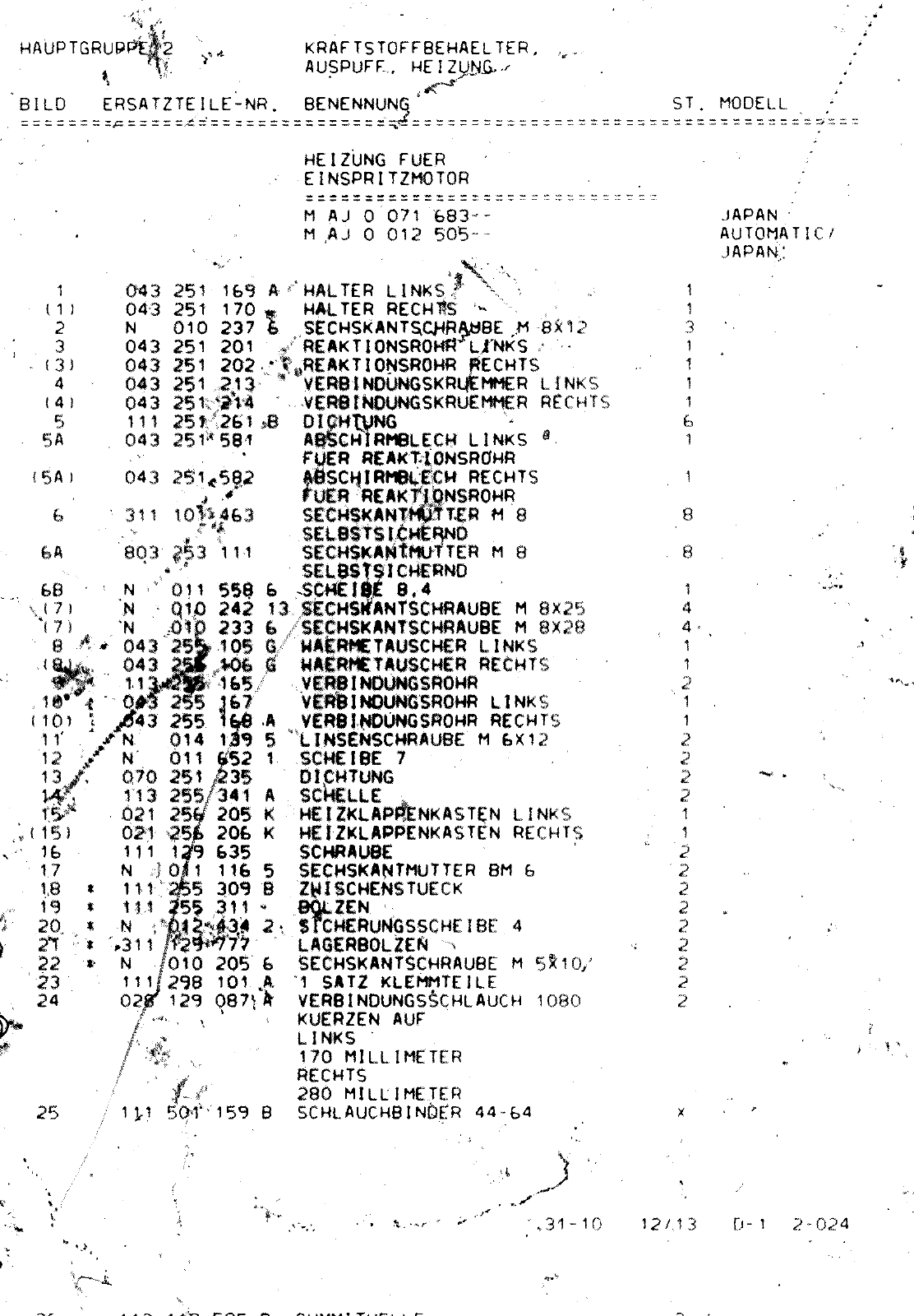 Vorschau VW 1200 1300 F-118 2050 000 Seite 508