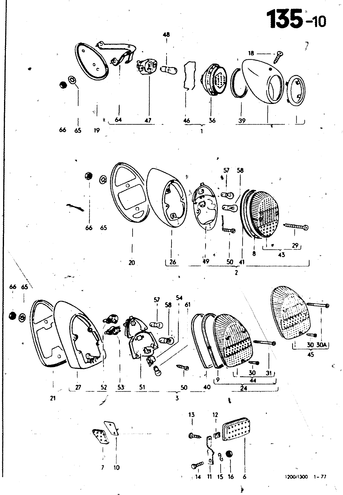 Vorschau VW 1200 1300 F-118 2050 000 Seite 1249