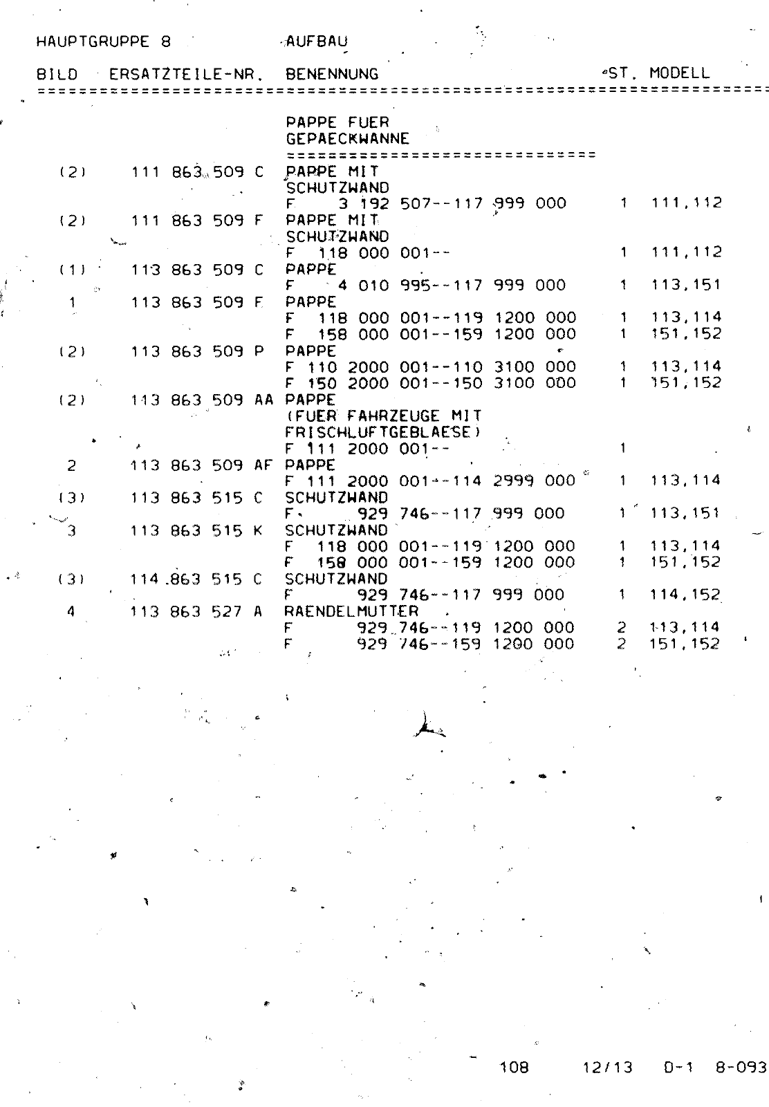 Vorschau VW 1200 1300 F-118 2050 000 Seite 1012