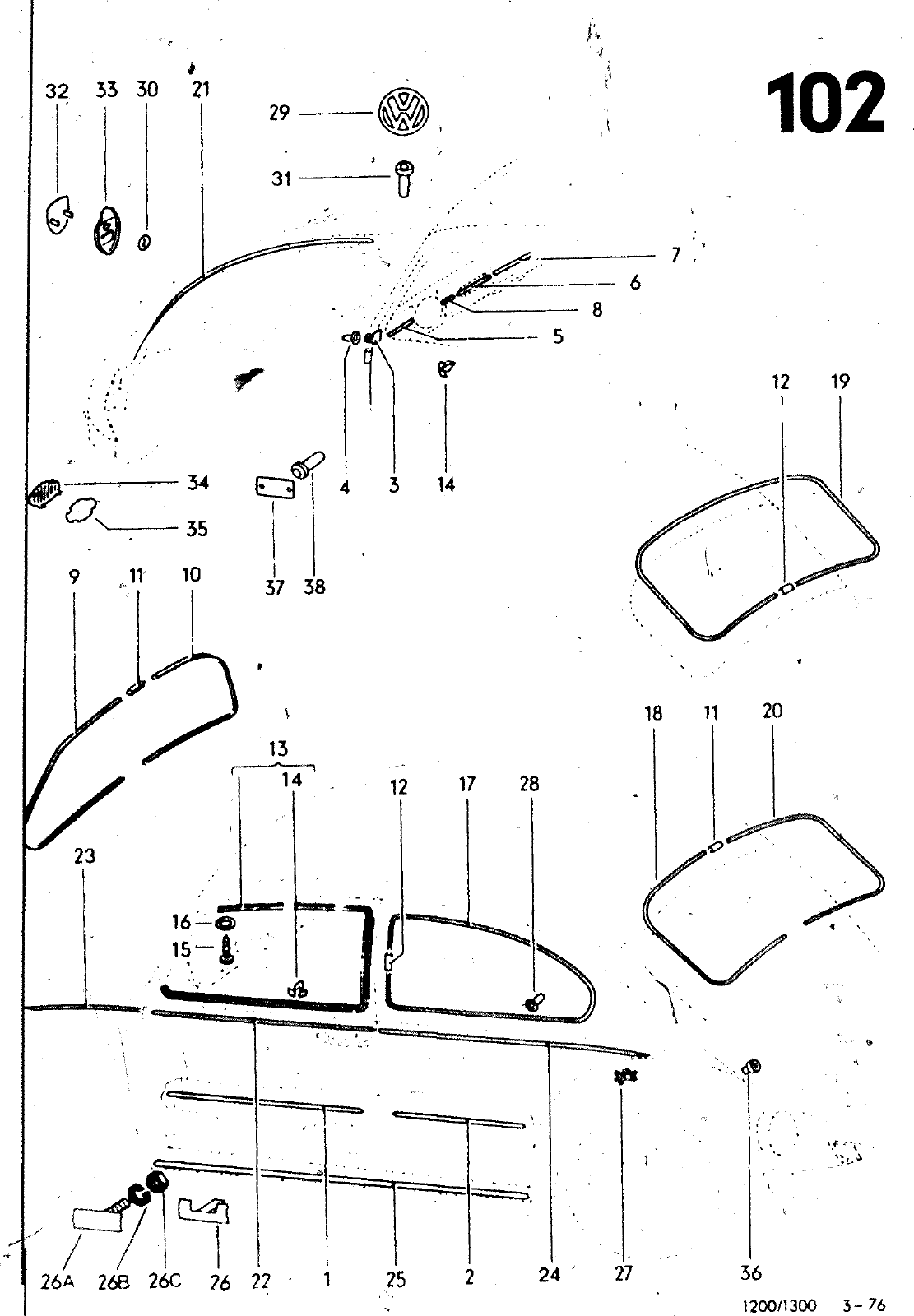 Vorschau VW 1200 1300 F-118 2050 000 Seite 961