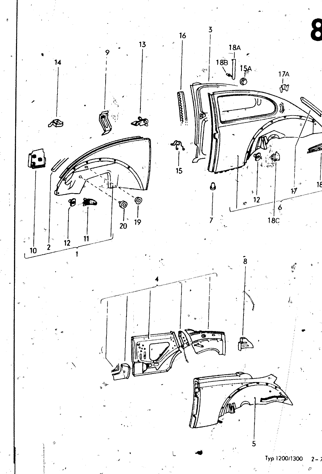 Vorschau VW 1200 1300 F-118 2050 000 Seite 837