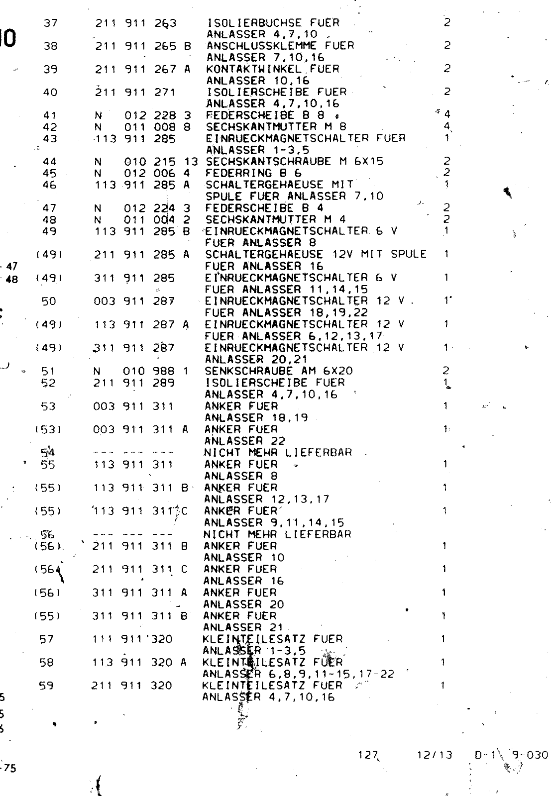 Vorschau VW 1200 1300 F-118 2050 000 Seite 1180