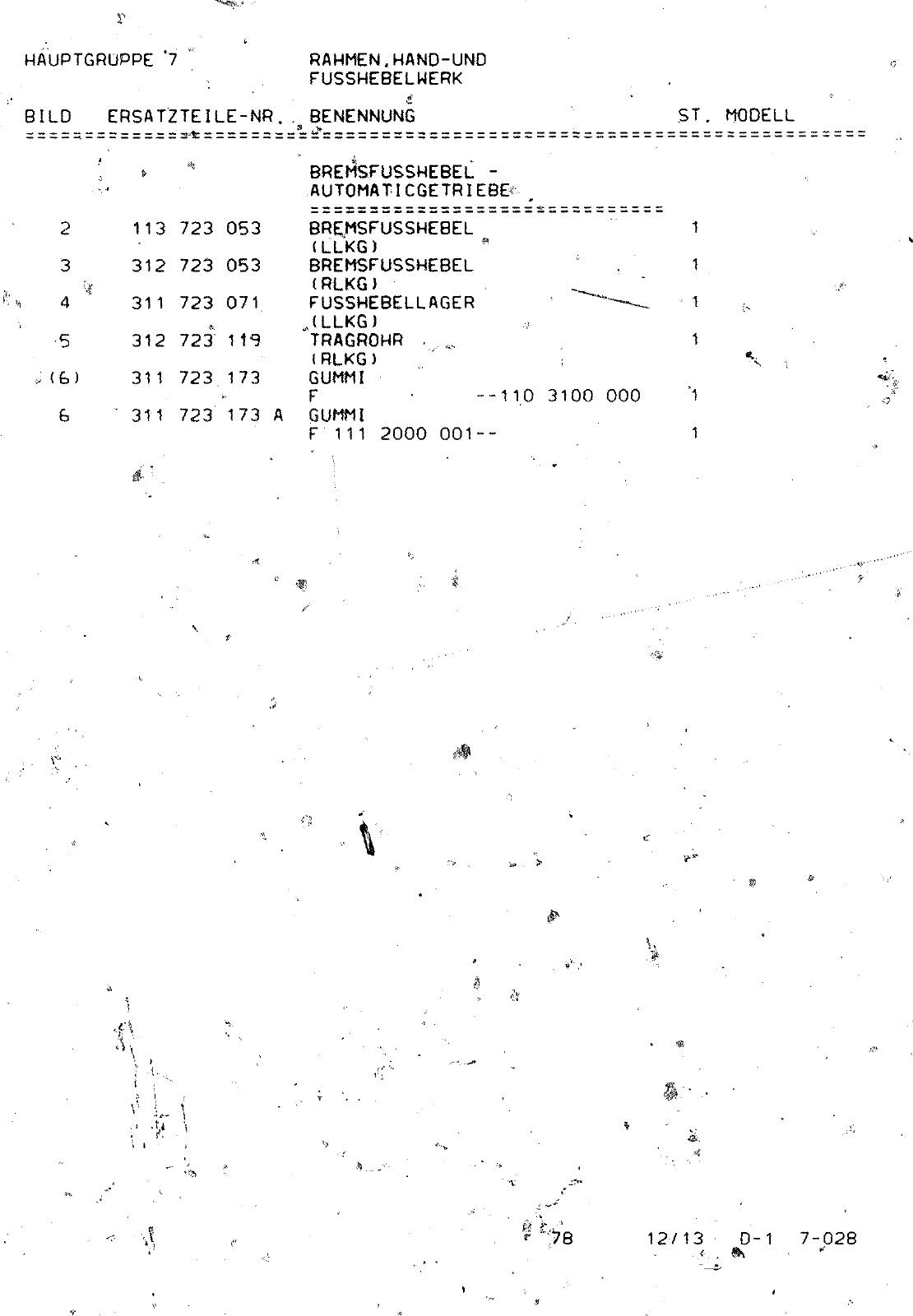 Vorschau VW 1200 1300 F-118 2050 000 Seite 820