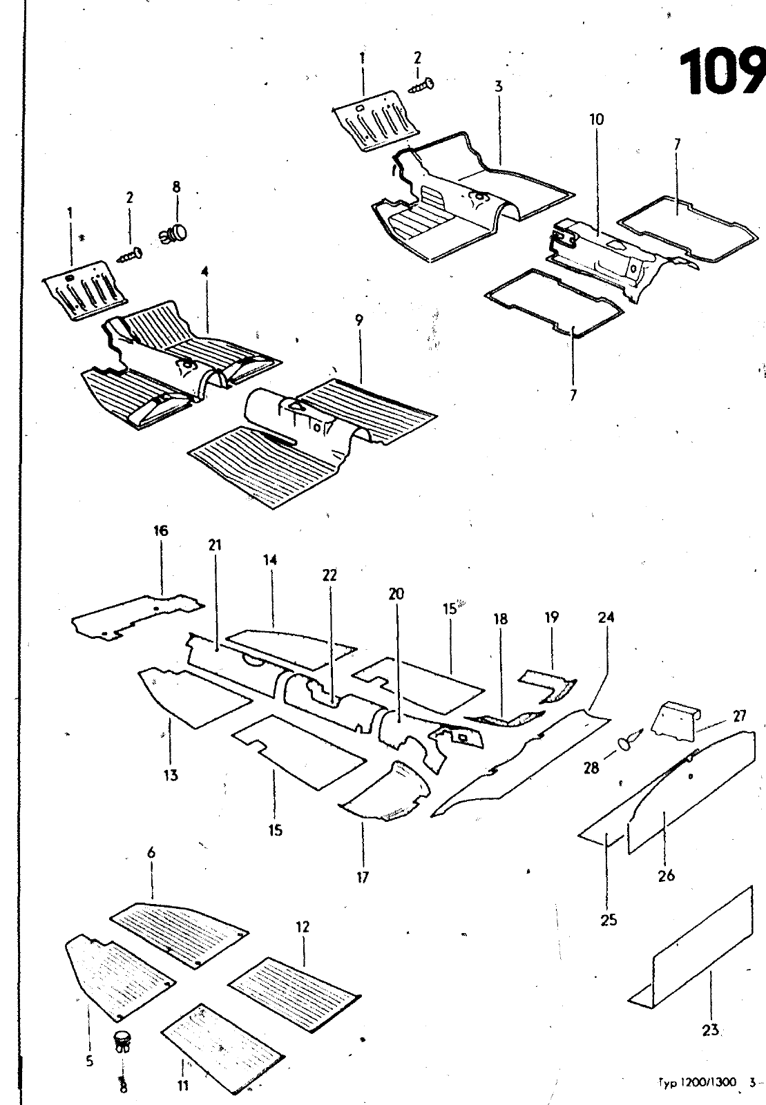 Vorschau VW 1200 1300 F-118 2050 000 Seite 1015