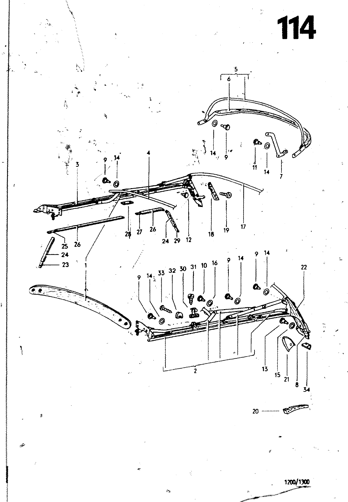 Vorschau VW 1200 1300 F-118 2050 000 Seite 1045