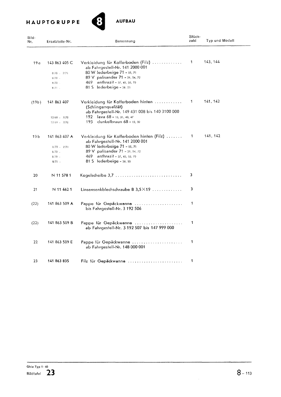 Vorschau Typ 14 (Karmann Ghia) Seite 185