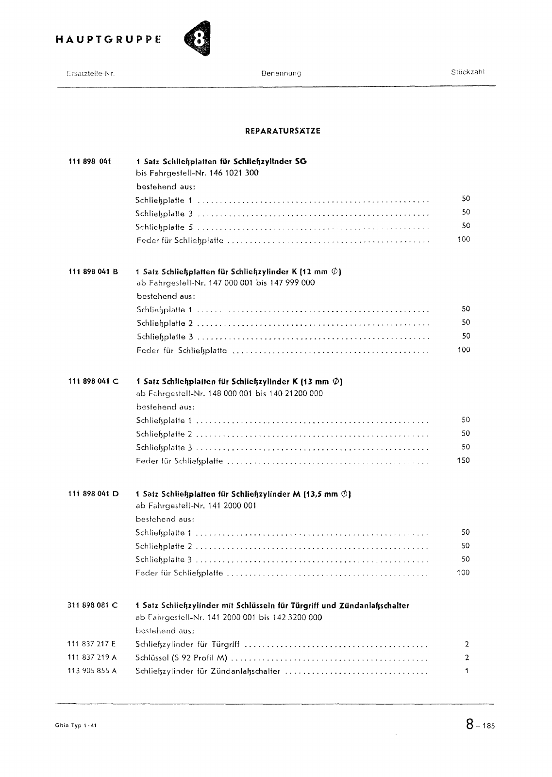 Vorschau Typ 14 (Karmann Ghia) Seite 255