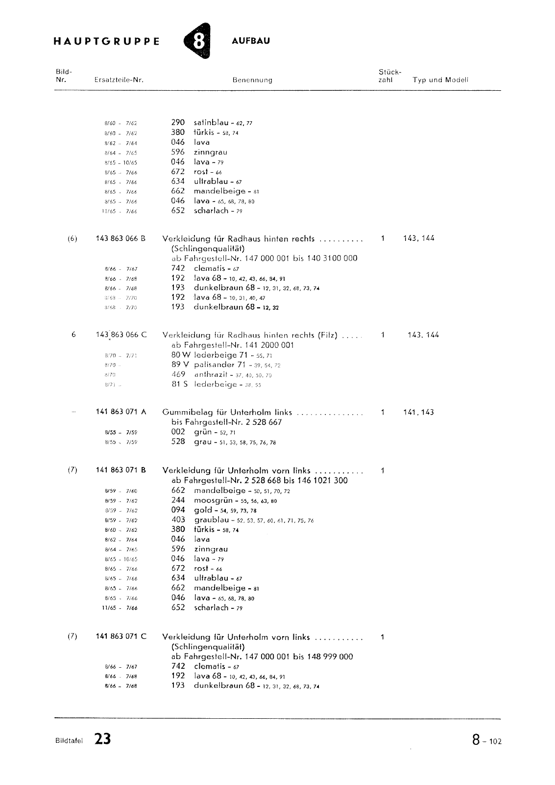Vorschau Typ 14 (Karmann Ghia) Seite 175