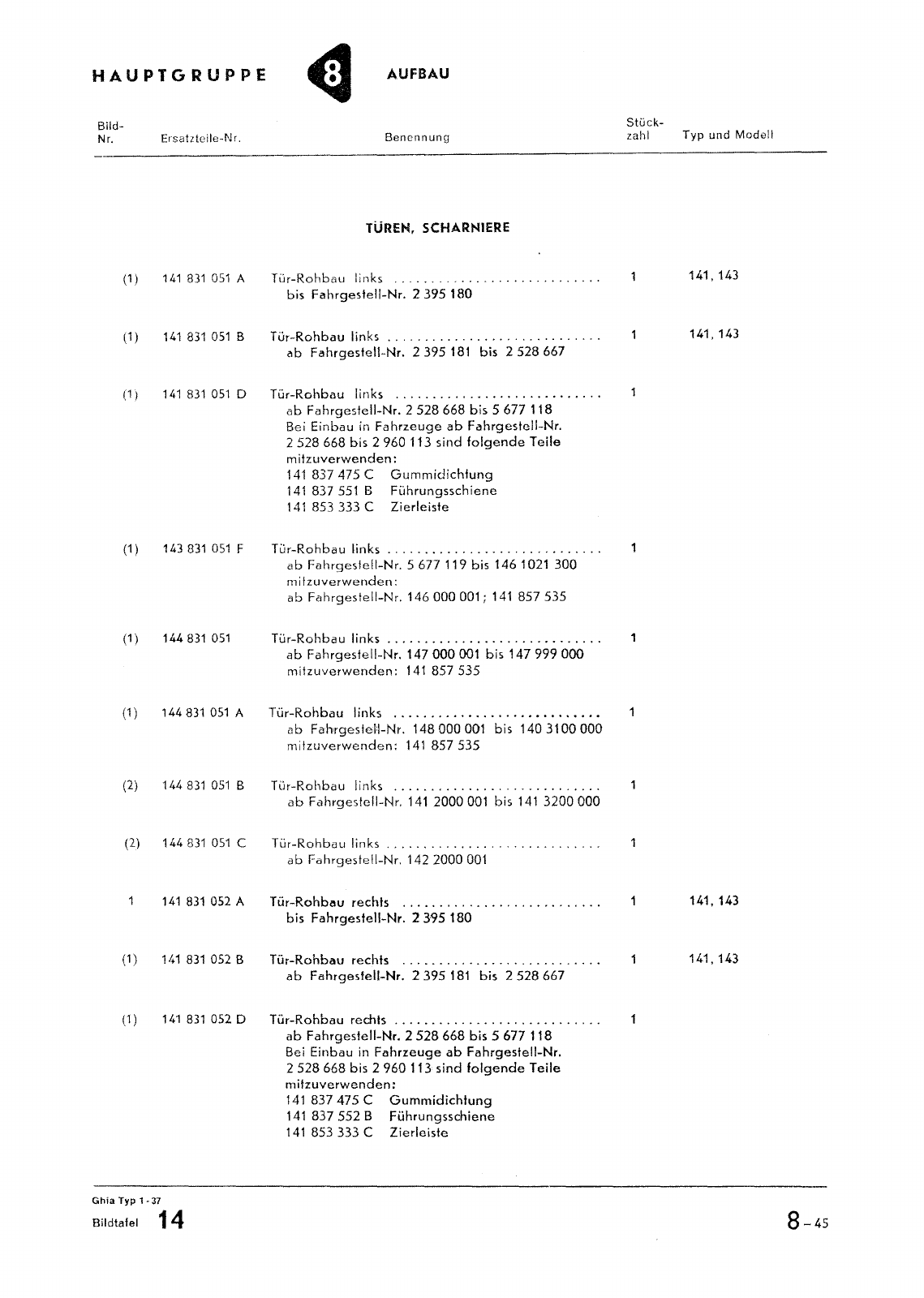 Vorschau Typ 14 (Karmann Ghia) Seite 117
