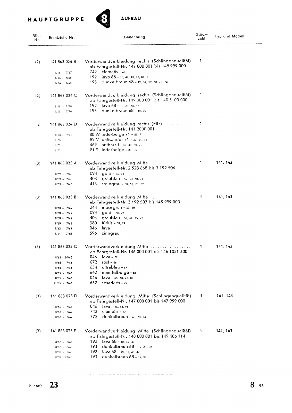 Vorschau Typ 14 (Karmann Ghia) Seite 171