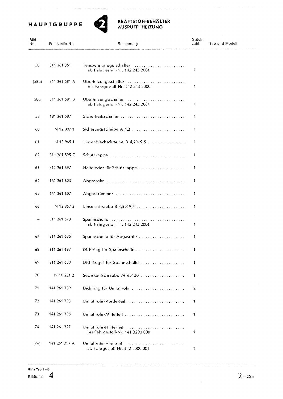 Vorschau Typ 14 (Karmann Ghia) Seite 51