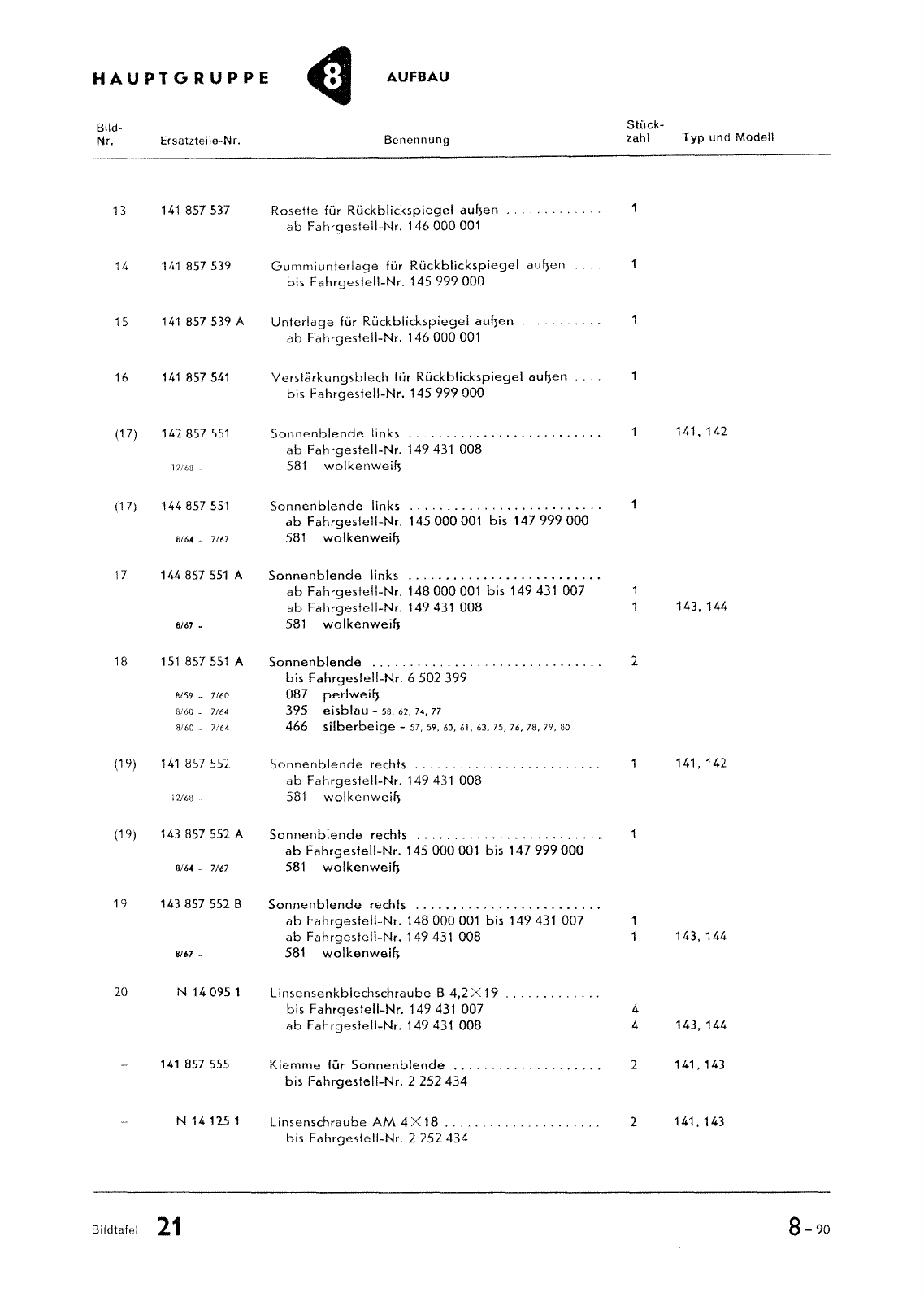 Vorschau Typ 14 (Karmann Ghia) Seite 162