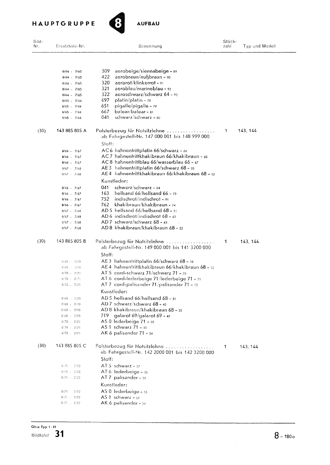 Vorschau Typ 14 (Karmann Ghia) Seite 250
