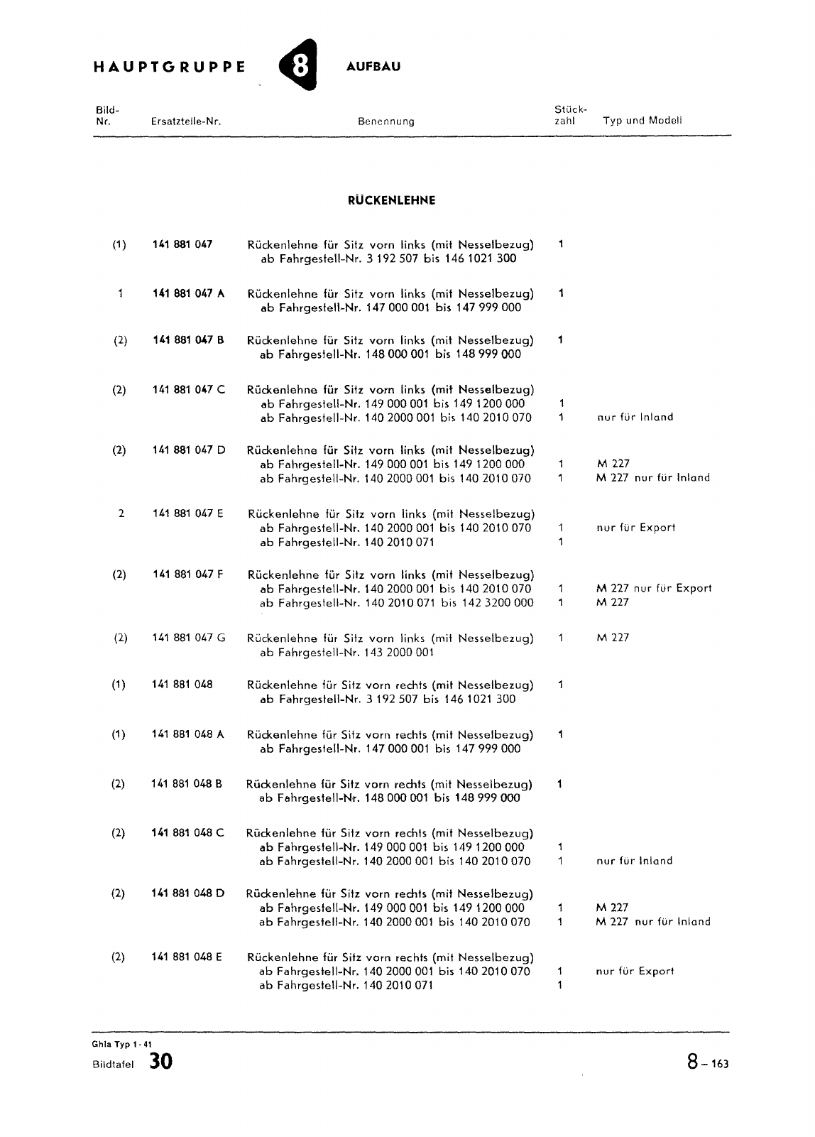 Vorschau Typ 14 (Karmann Ghia) Seite 232