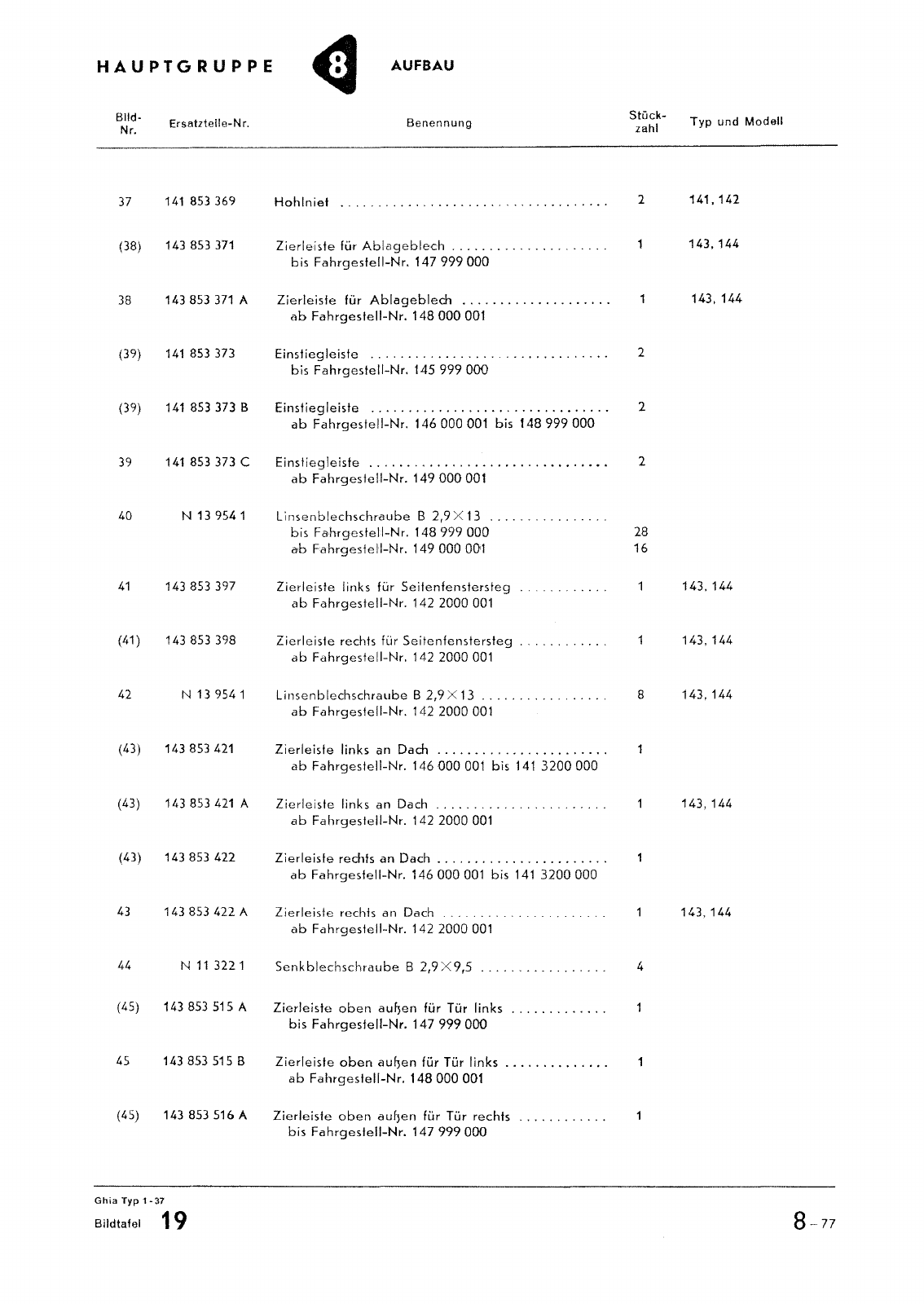 Vorschau Typ 14 (Karmann Ghia) Seite 149