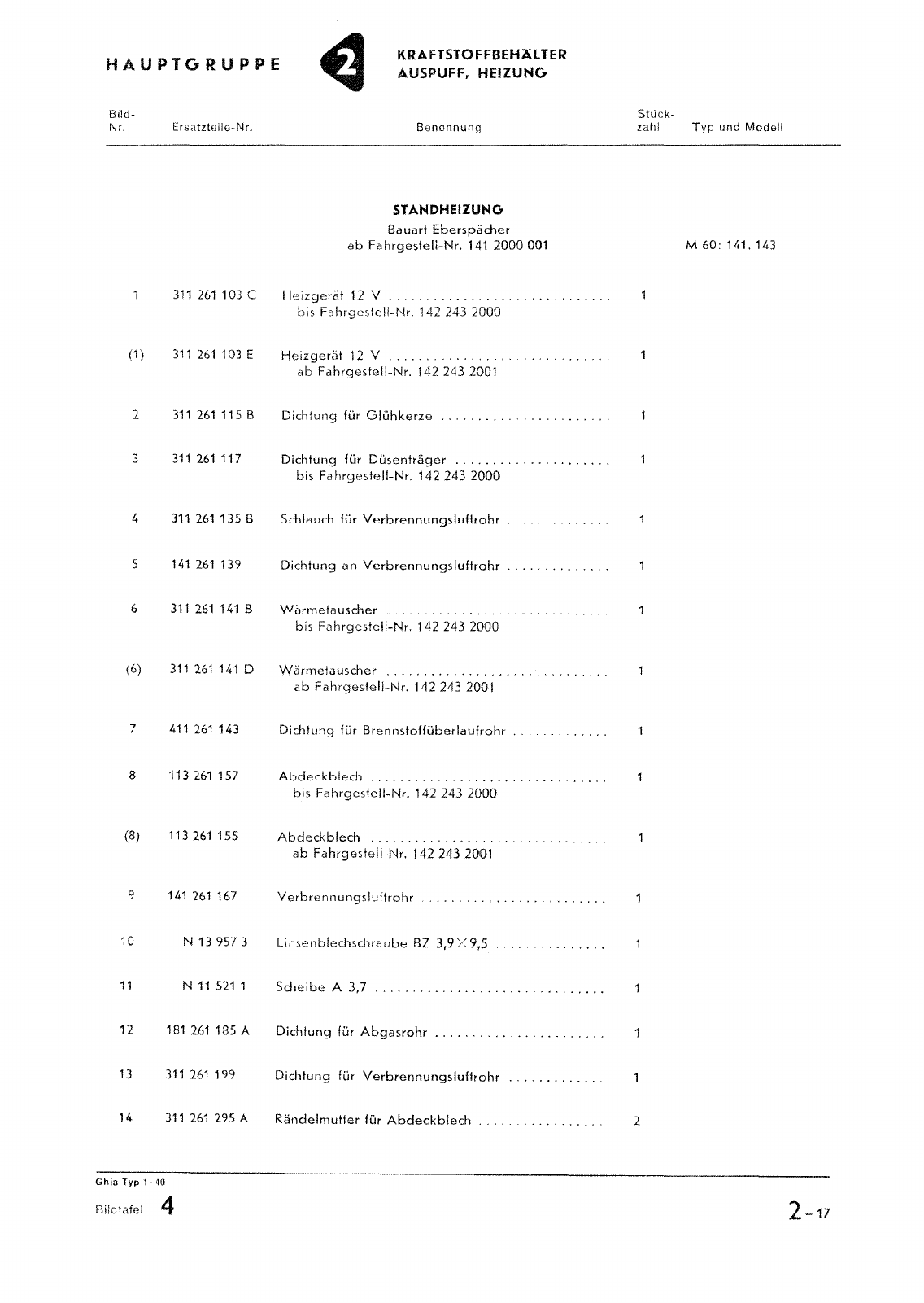 Vorschau Typ 14 (Karmann Ghia) Seite 47