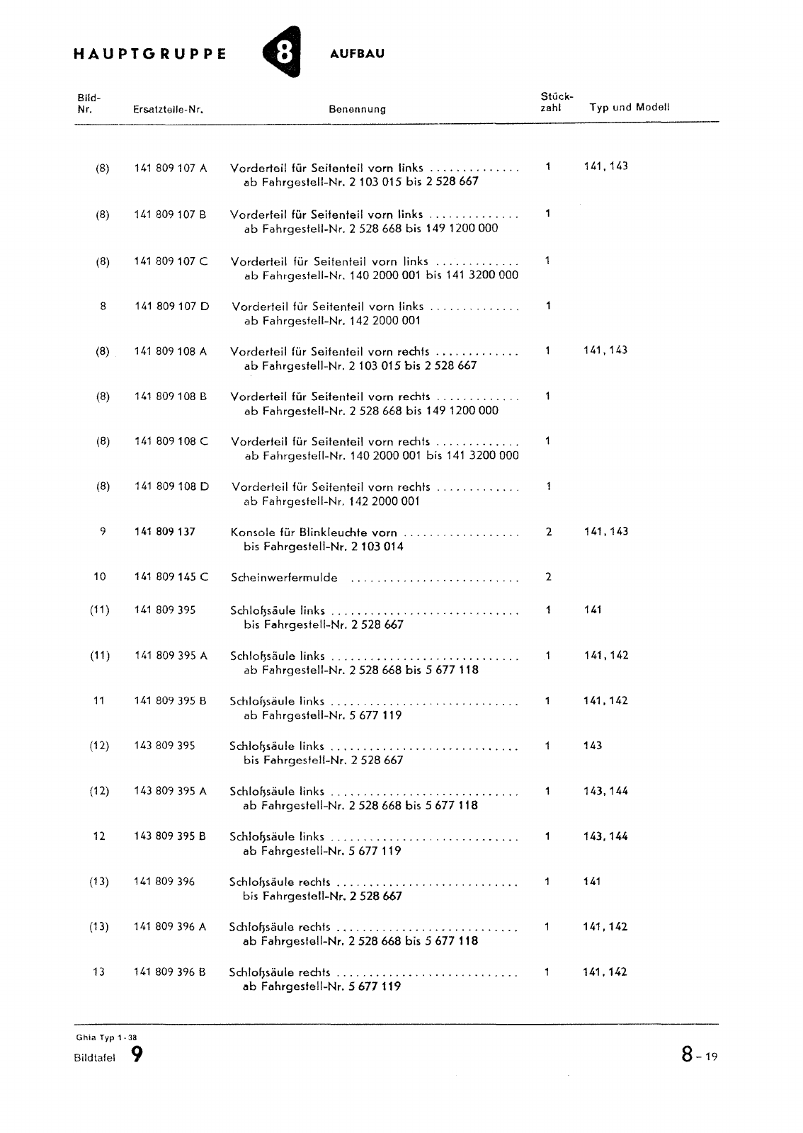 Vorschau Typ 14 (Karmann Ghia) Seite 92