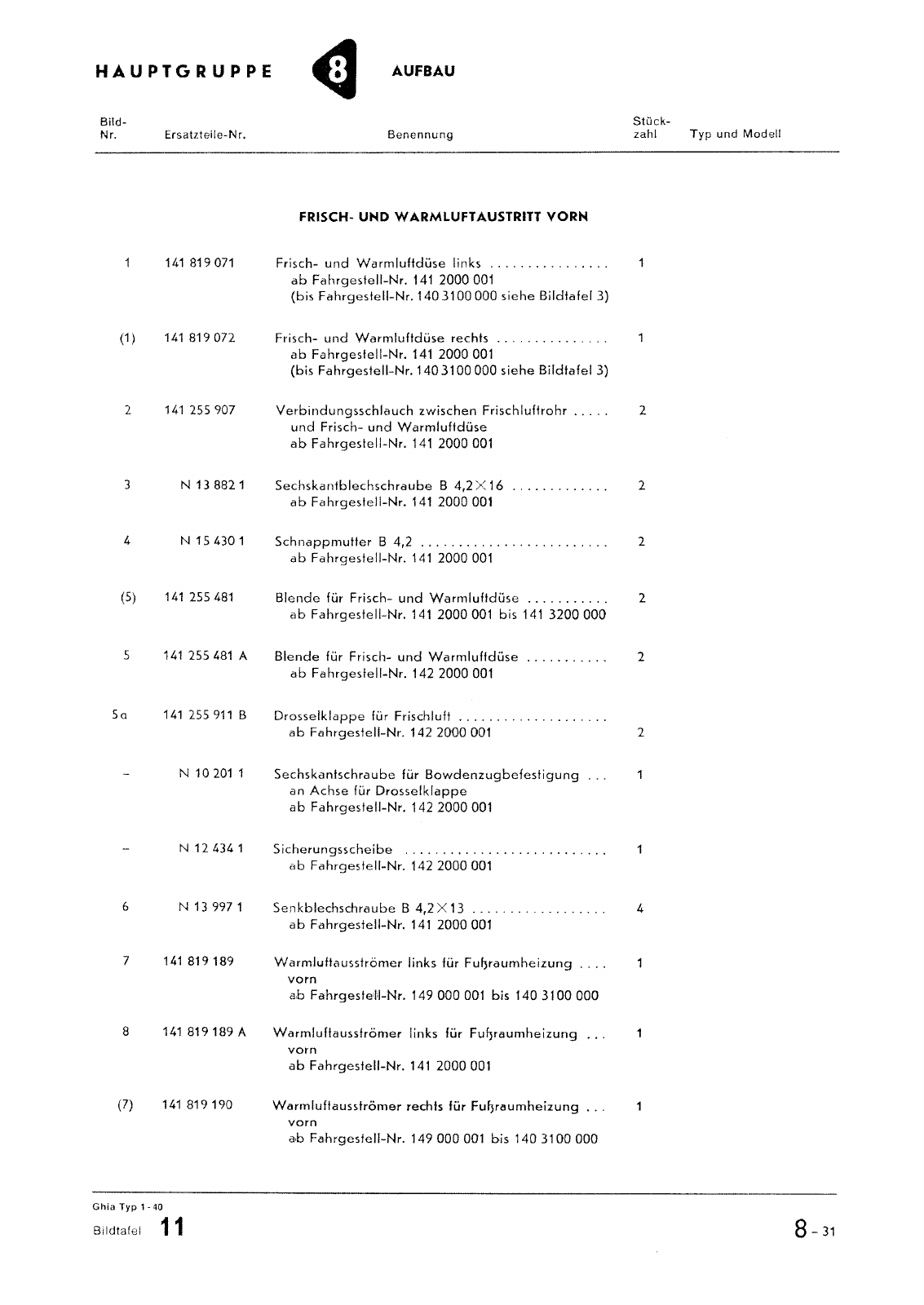 Vorschau Typ 14 (Karmann Ghia) Seite 104
