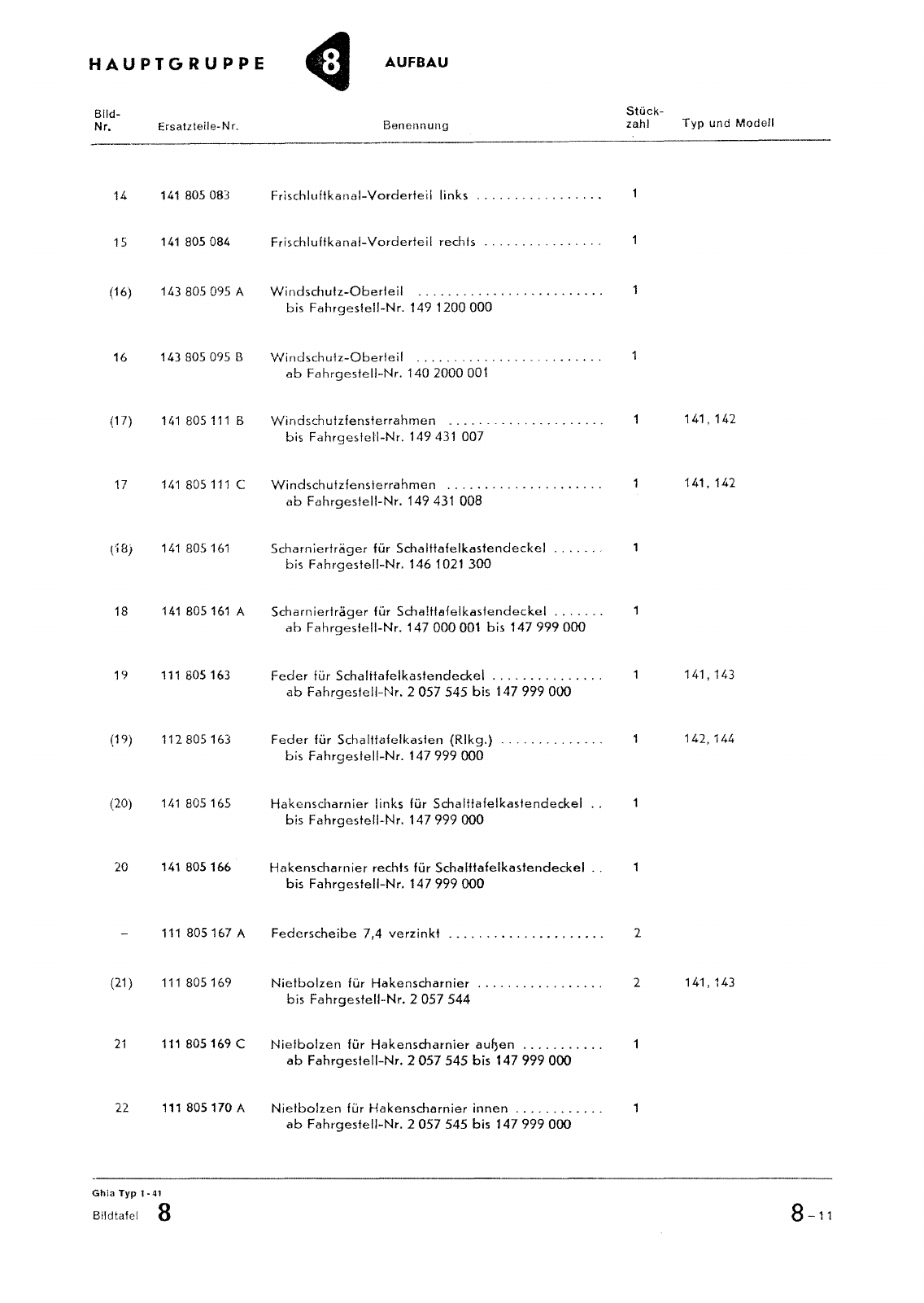 Vorschau Typ 14 (Karmann Ghia) Seite 85