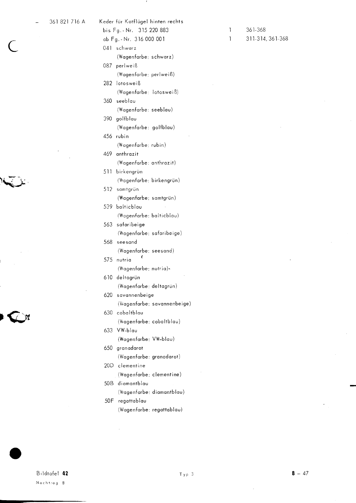 Vorschau Typ 3 (VW 1500 1600) Seite 411