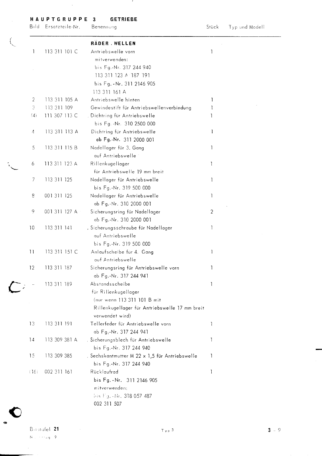 Vorschau Typ 3 (VW 1500 1600) Seite 212