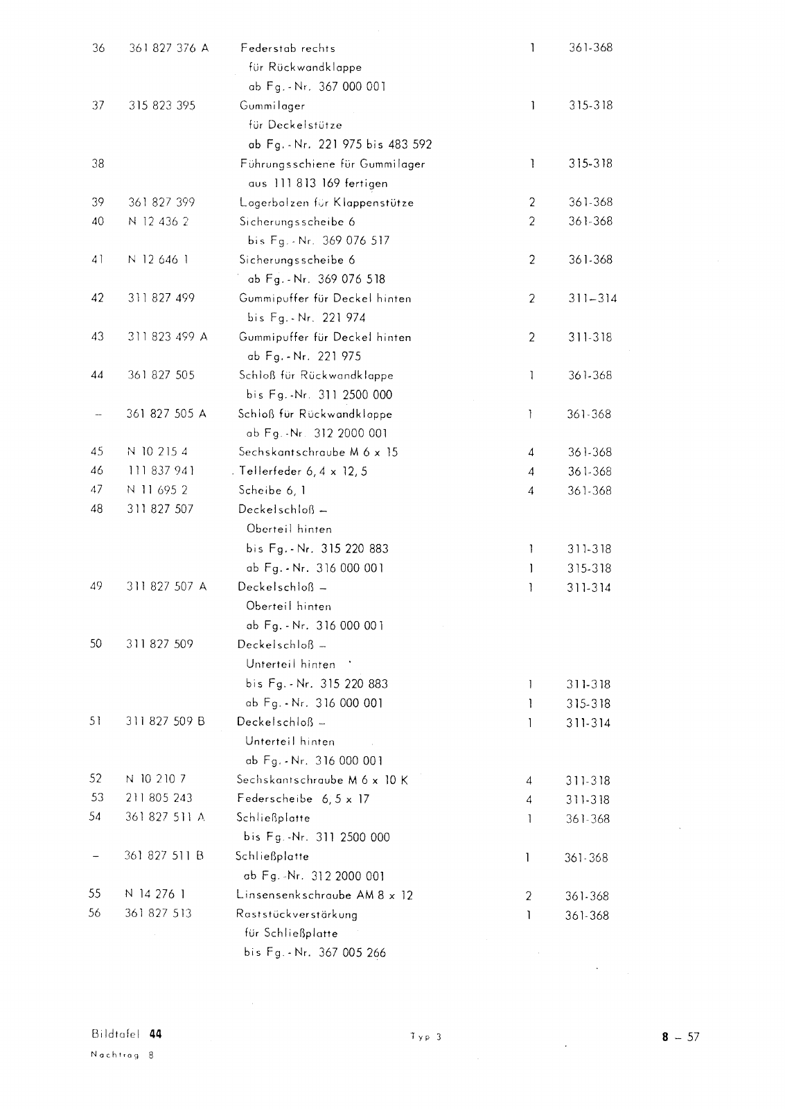 Vorschau Typ 3 (VW 1500 1600) Seite 425