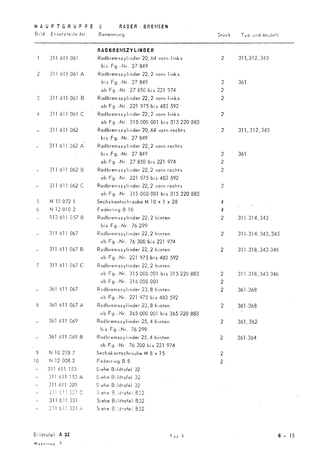 Vorschau Typ 3 (VW 1500 1600) Seite 305