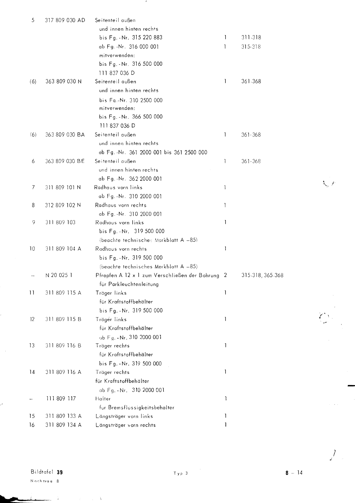 Vorschau Typ 3 (VW 1500 1600) Seite 374