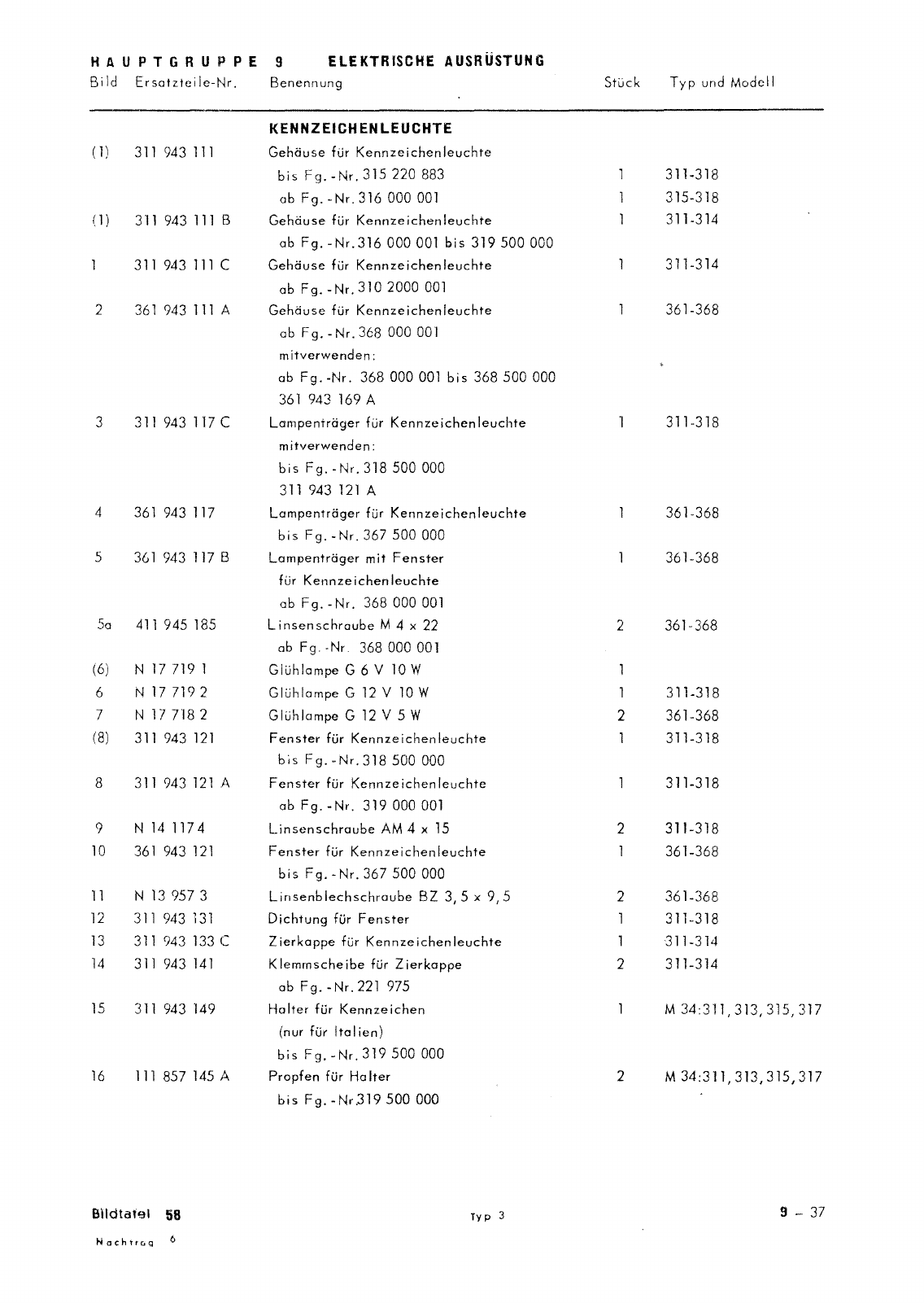 Vorschau Typ 3 (VW 1500 1600) Seite 617