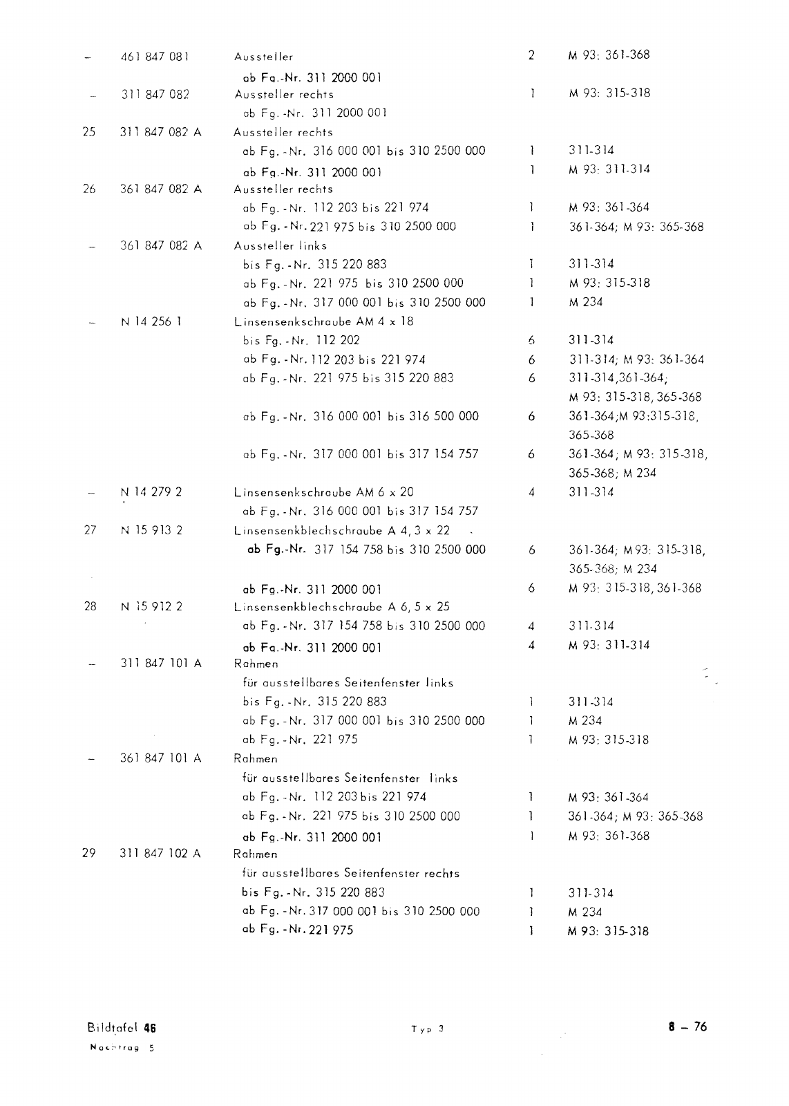 Vorschau Typ 3 (VW 1500 1600) Seite 446
