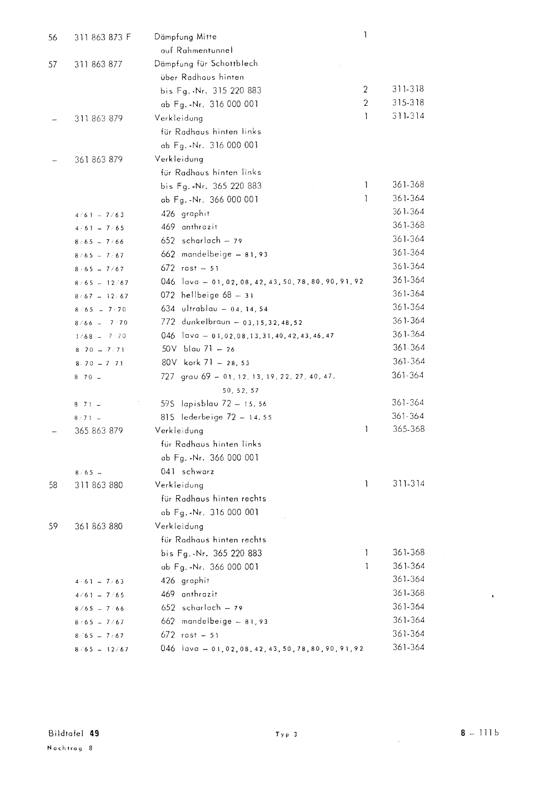 Vorschau Typ 3 (VW 1500 1600) Seite 489