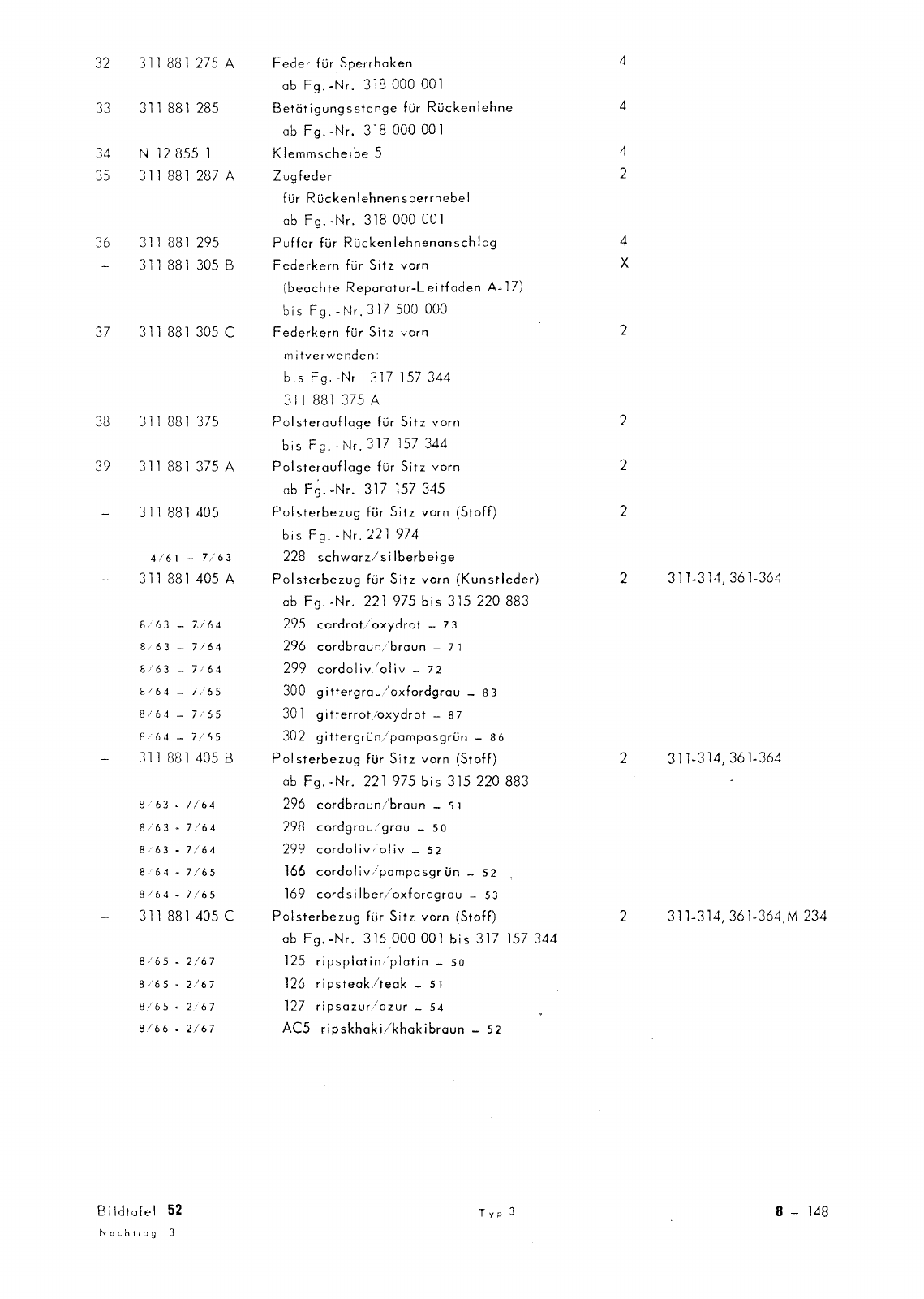 Vorschau Typ 3 (VW 1500 1600) Seite 527