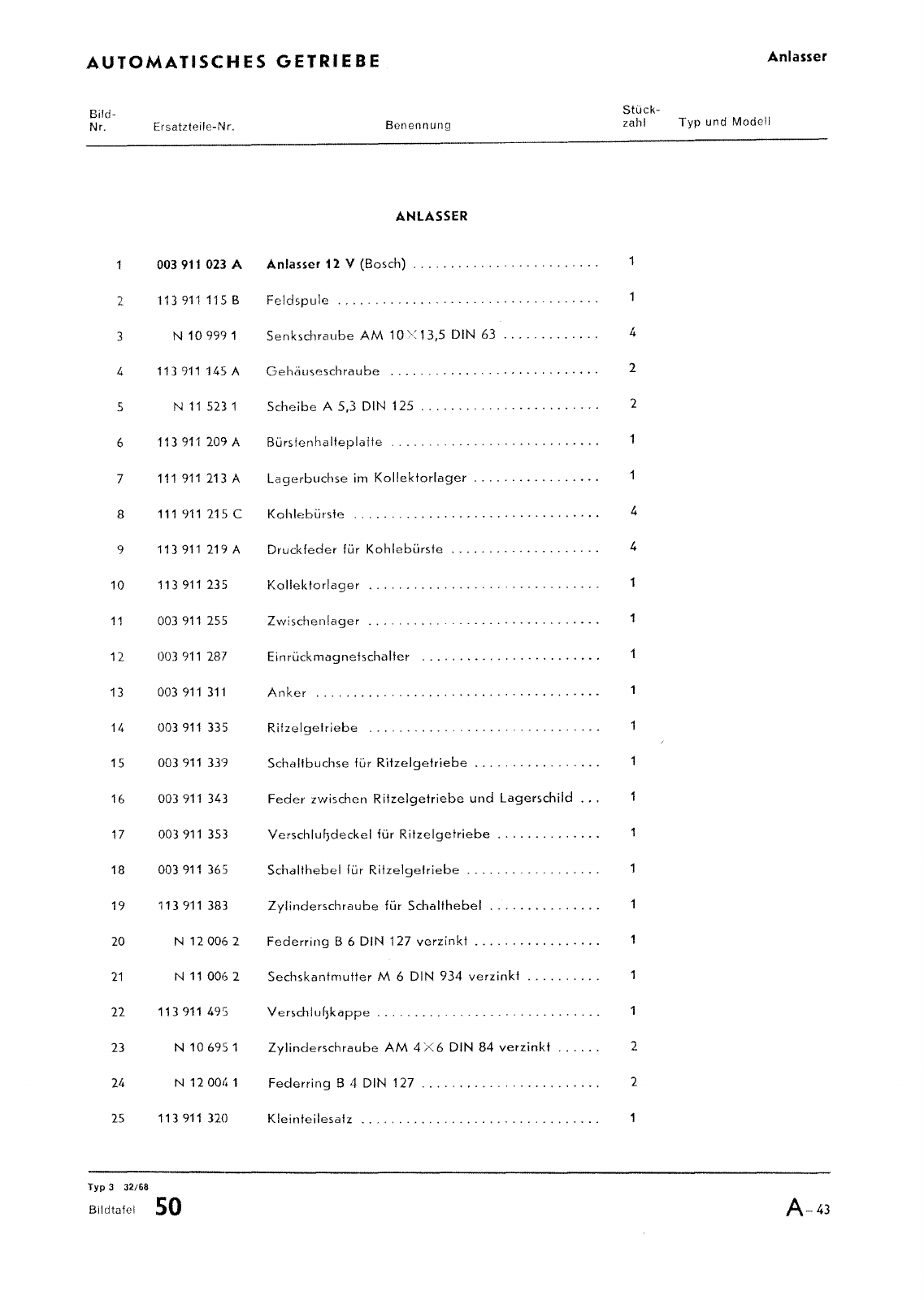 Vorschau Typ 3 (VW 1500 1600) Seite 773