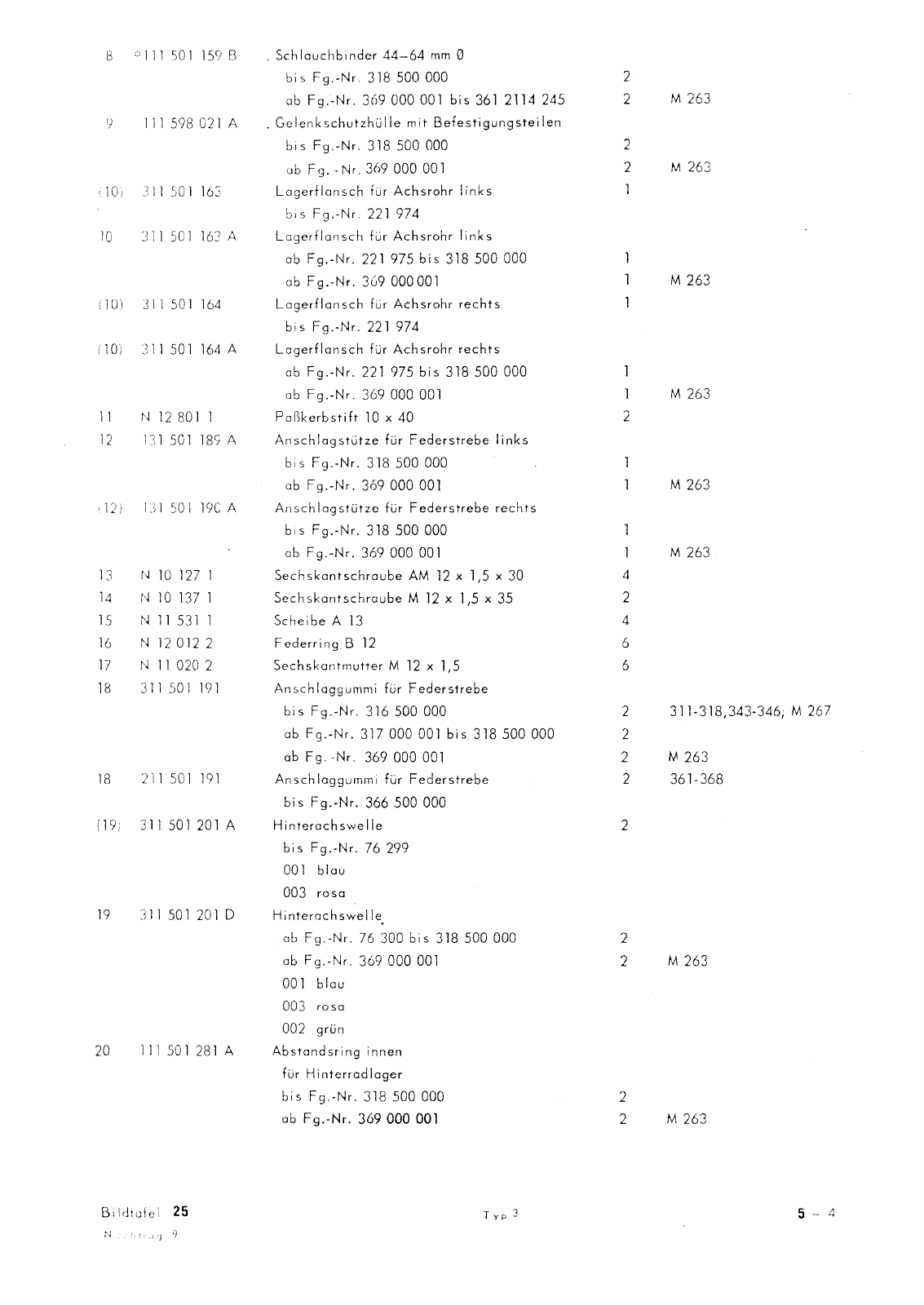 Vorschau Typ 3 (VW 1500 1600) Seite 262