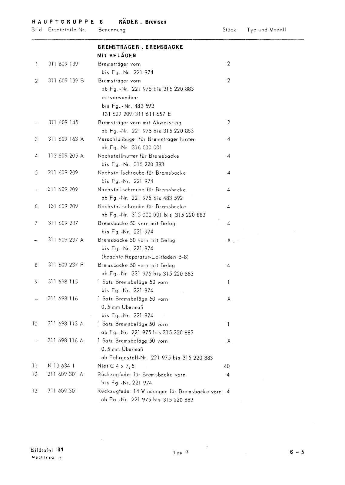 Vorschau Typ 3 (VW 1500 1600) Seite 295