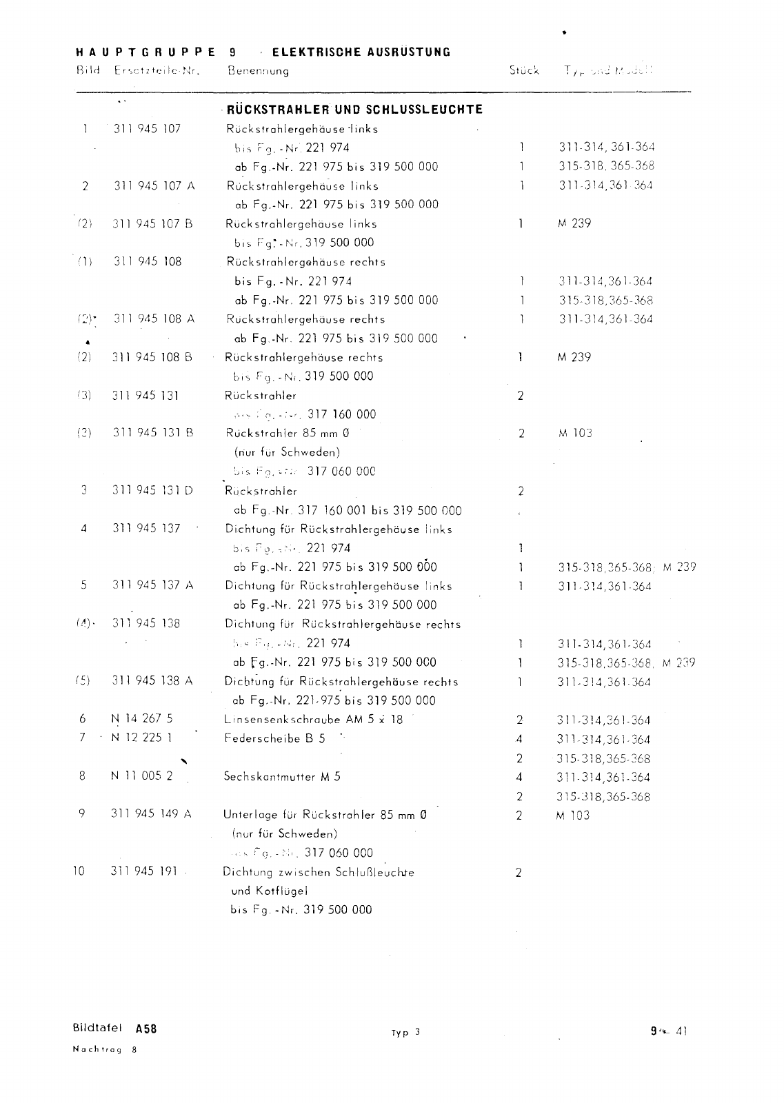 Vorschau Typ 3 (VW 1500 1600) Seite 620